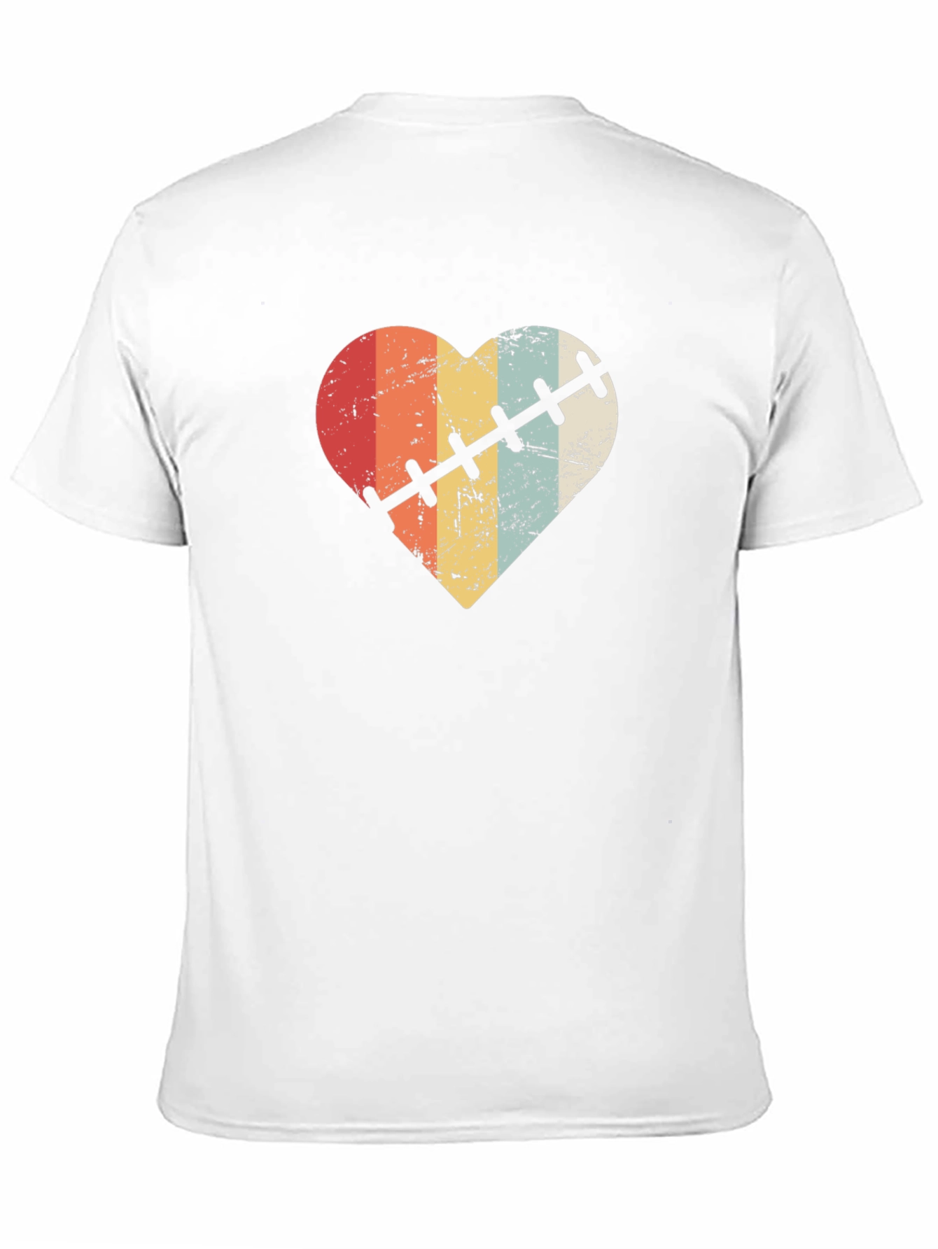 Retro Heart Stitch Graphic Tee - Black - 11