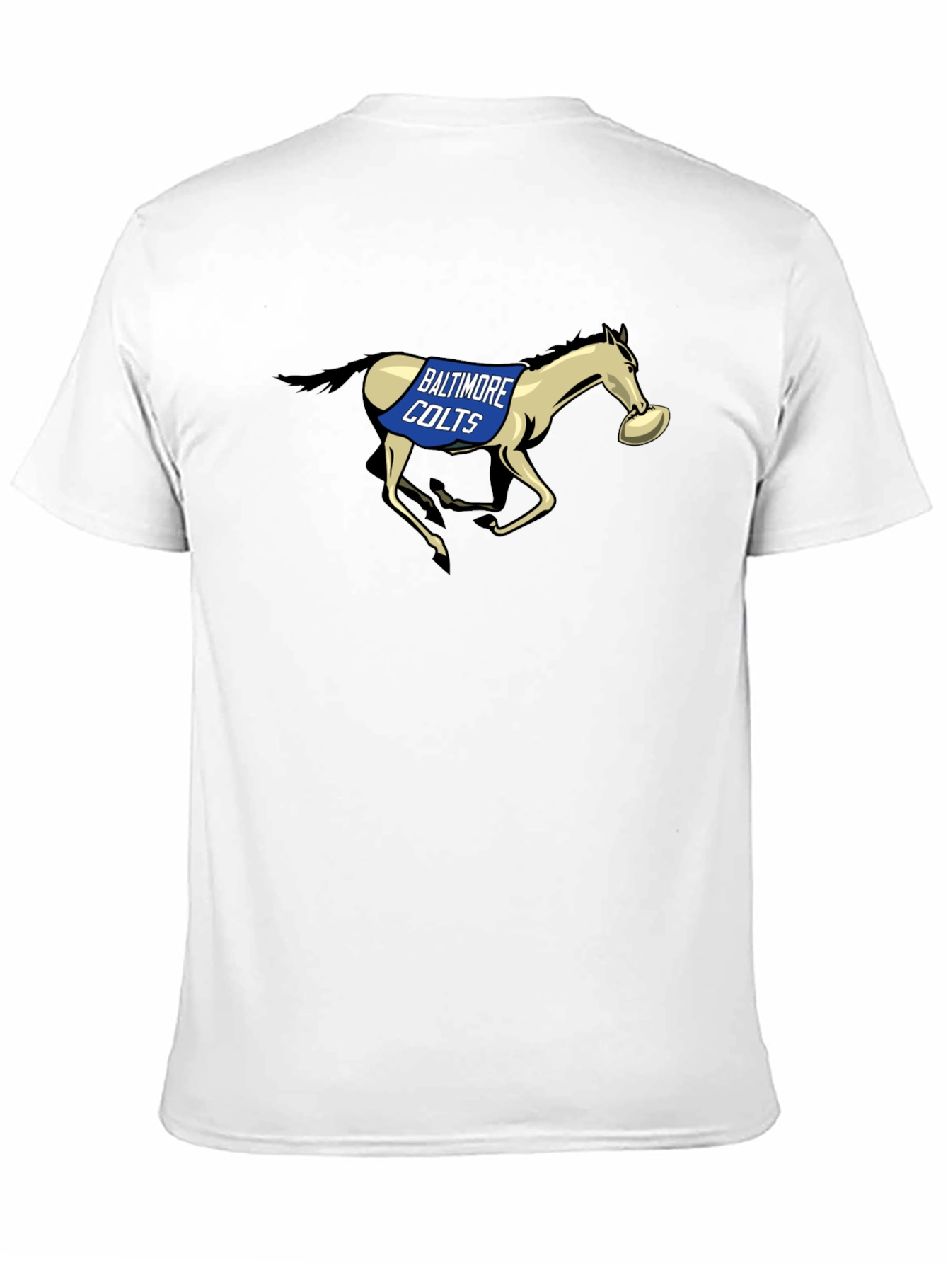 Black Baltimore Colts Football Vintage Style T-Shirt view 11