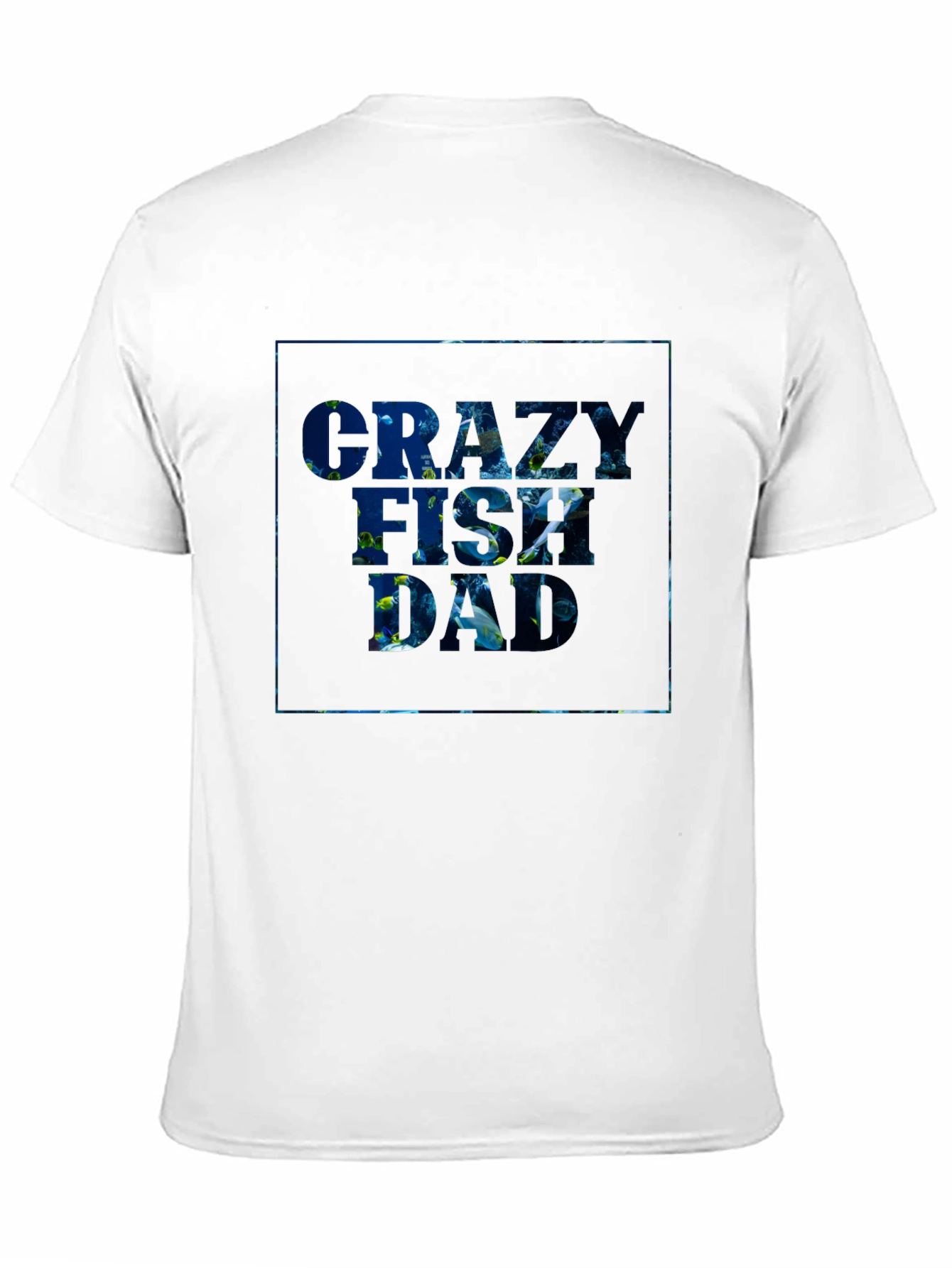 Black Crazy Fish Dad Graphic Tee - Black view 11