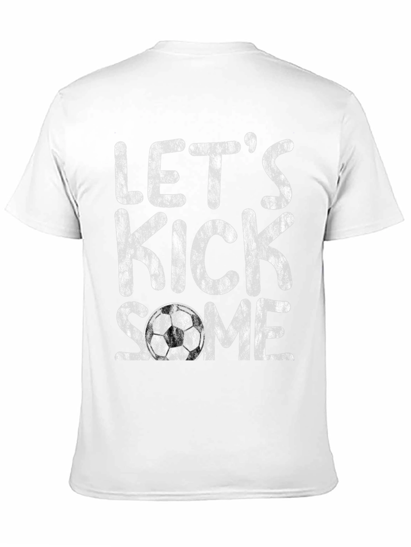 Black Let's Kick Some Soccer T-Shirt view 11