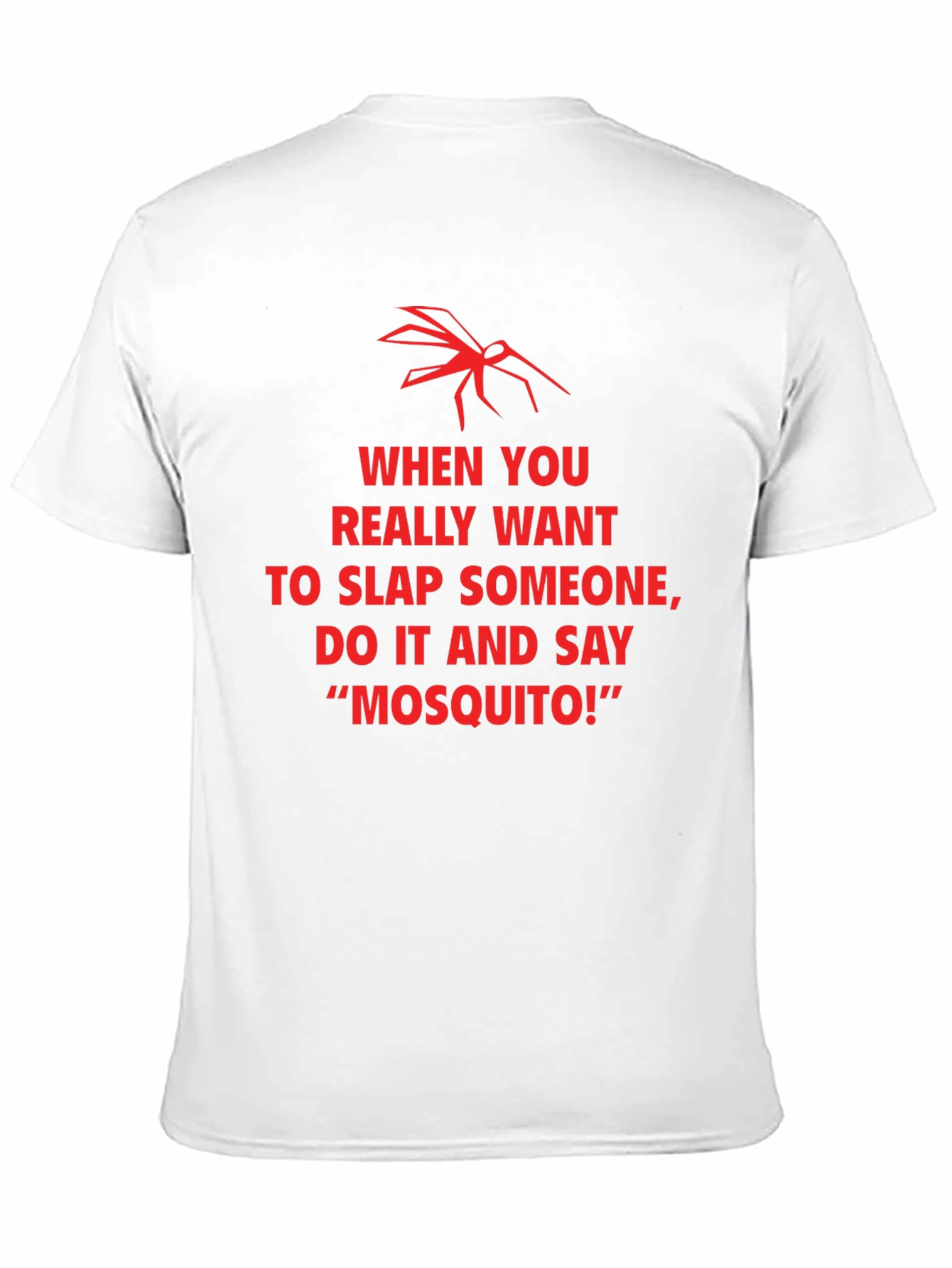 Black Funny Mosquito Slap Graphic T-Shirt view 11