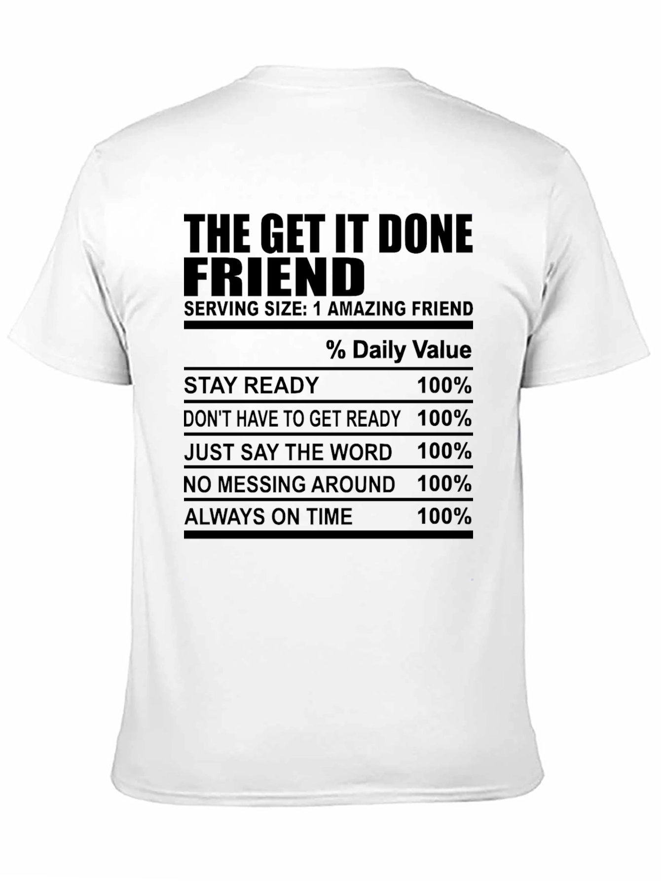 Black The Get It Done Friend T-Shirt view 11