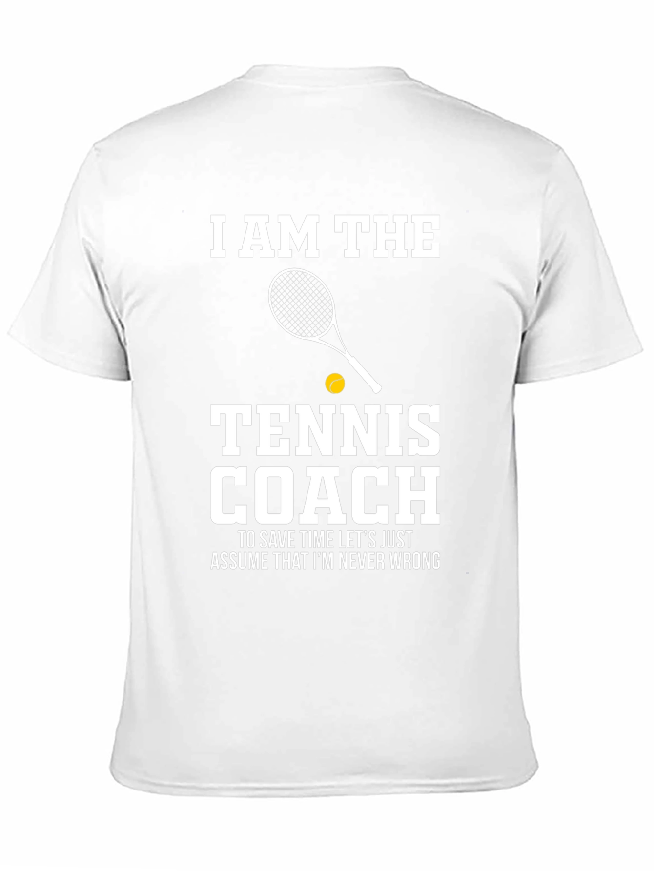 Black Tennis Coach T-Shirt - I AM THE Tennis Coach view 11