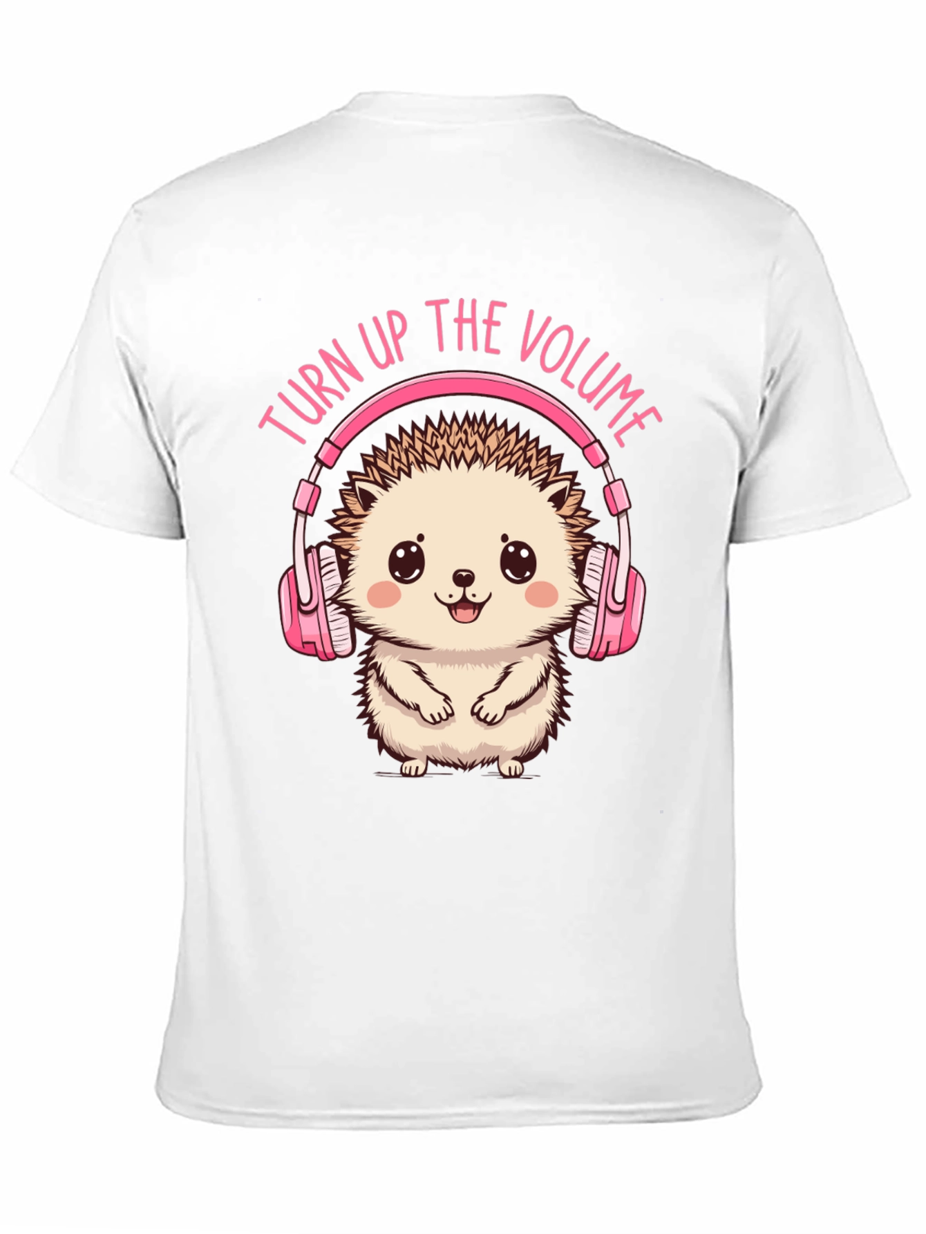 Black Turn Up the Volume Hedgehog Tee view 11