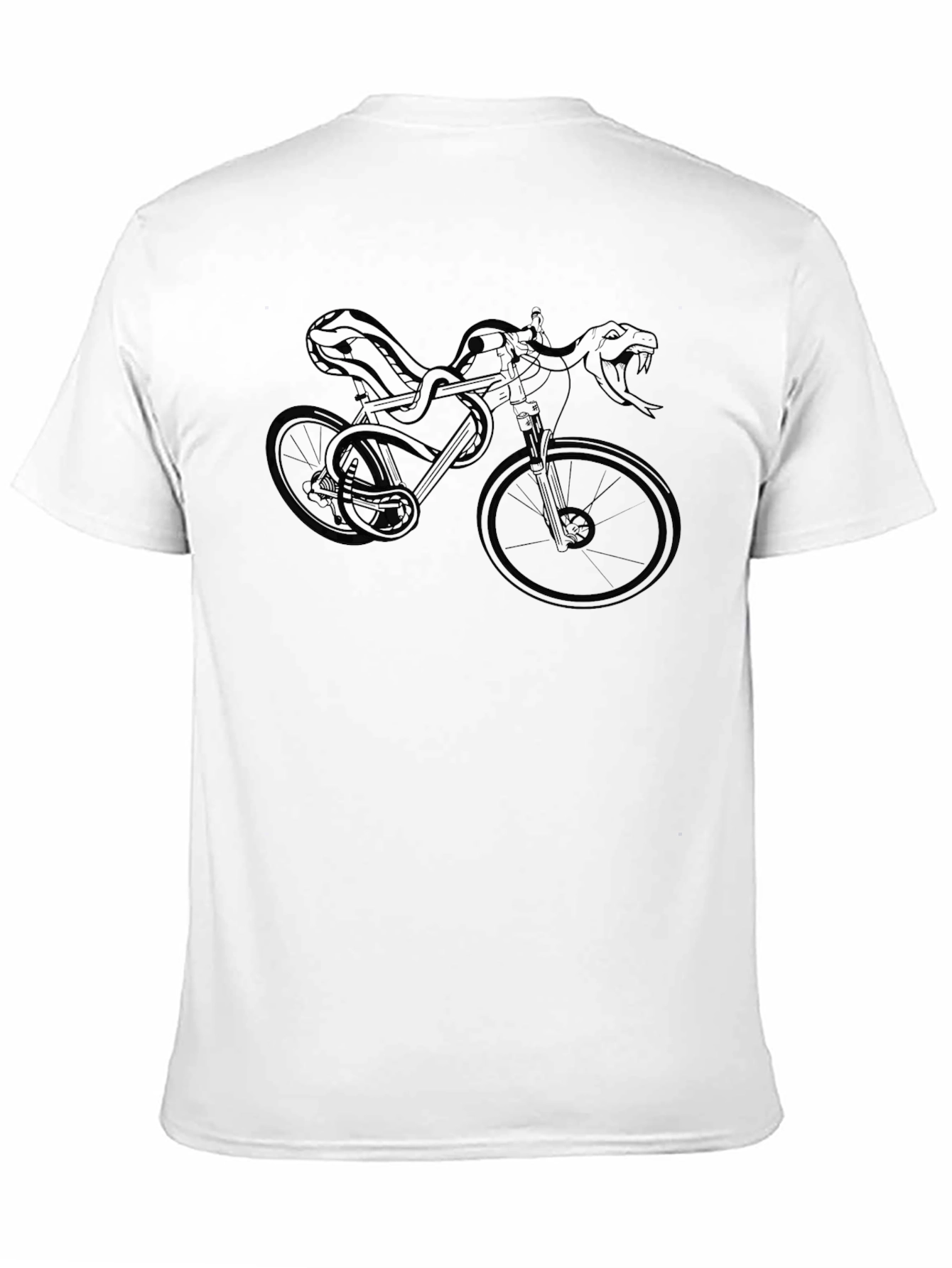 Black Snake Bike Graphic Tee - Edgy Style view 11