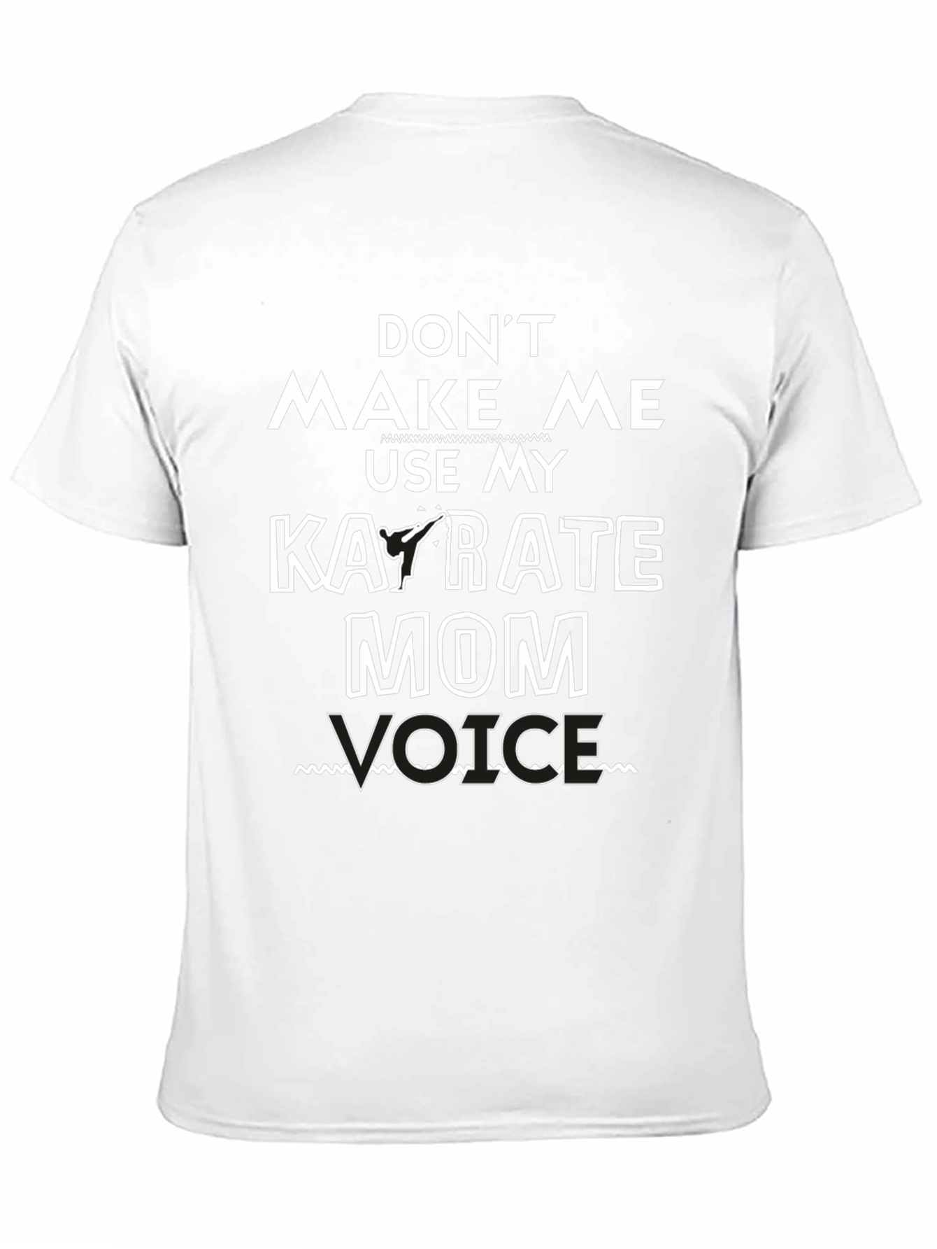 Black Karate Mom Voice Graphic T-Shirt - Black view 11