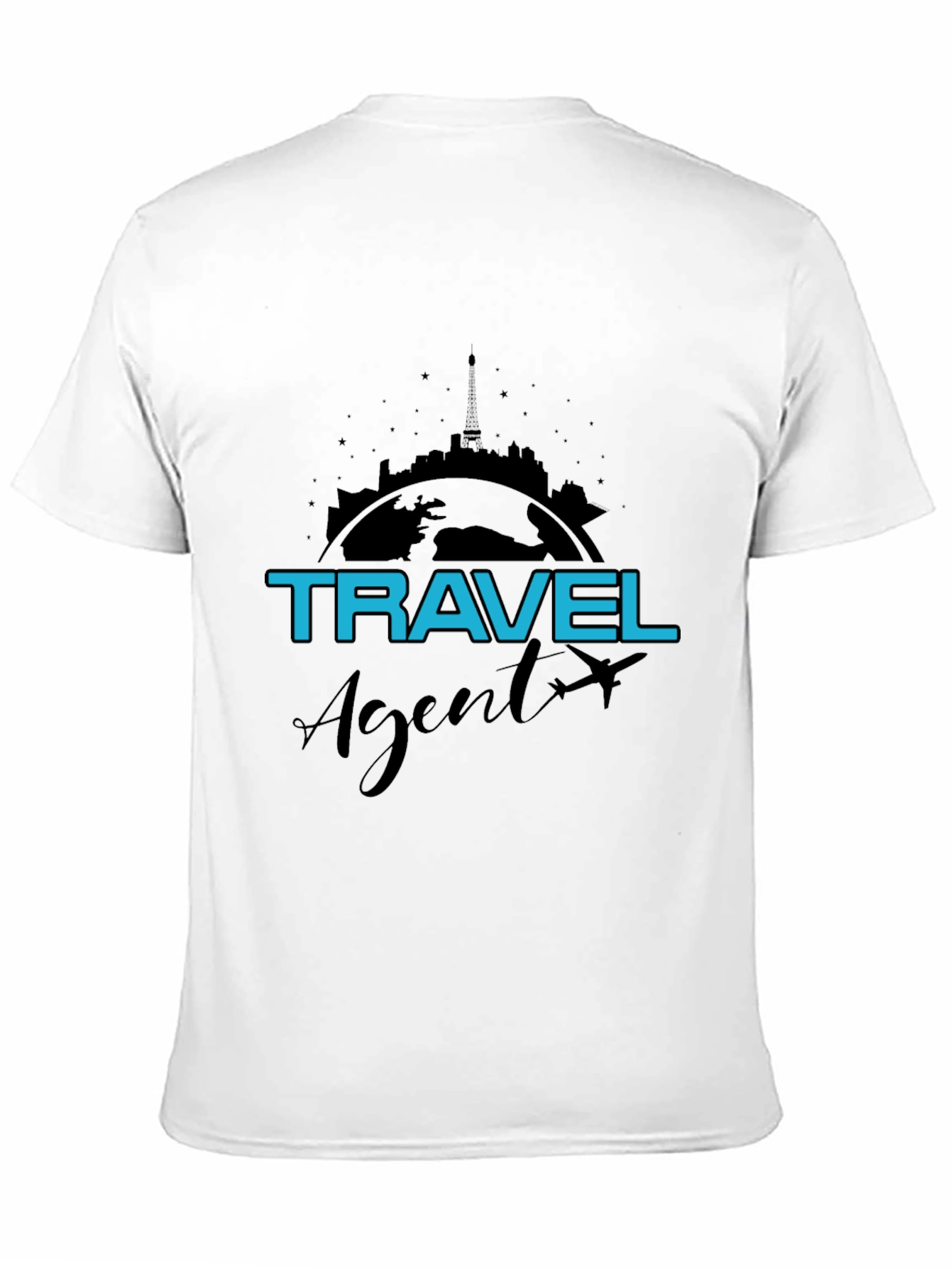 Travel Agent T-Shirt - World Skyline Design - 11