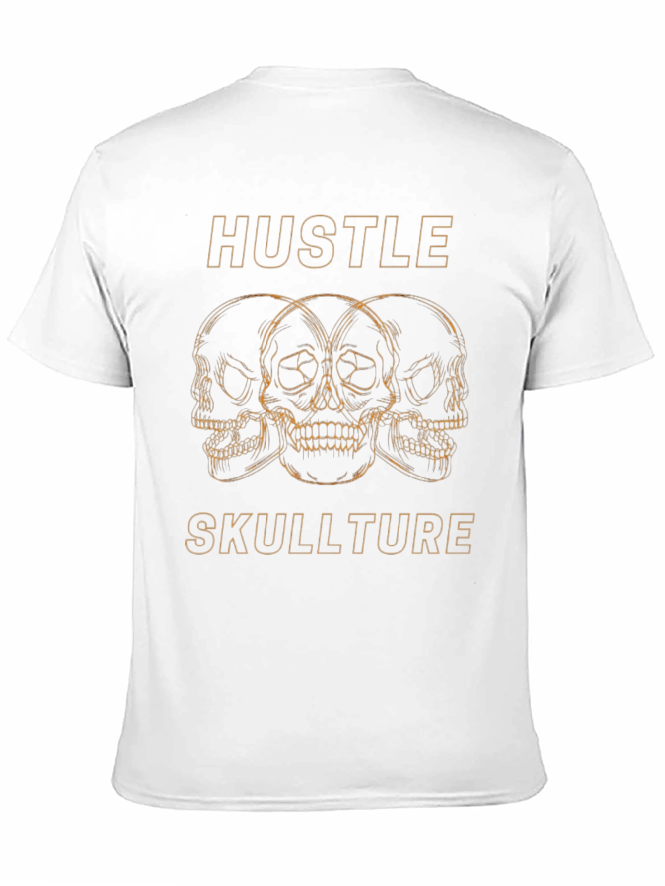 Hustle Skulllture T-Shirt - Edgy Skull Design - 11