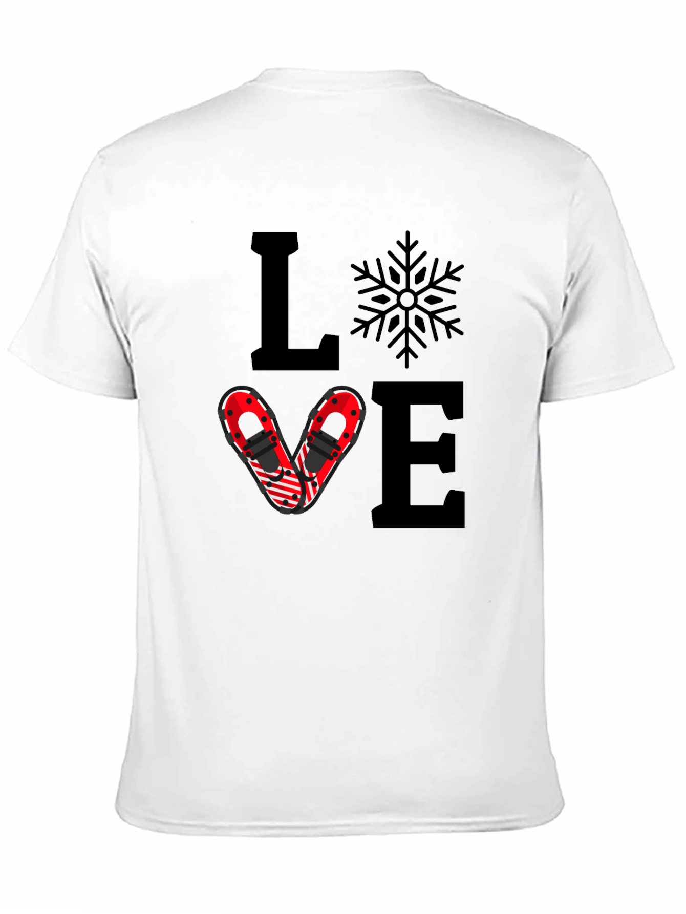 Love Snowshoeing Graphic Tee - Black - 11