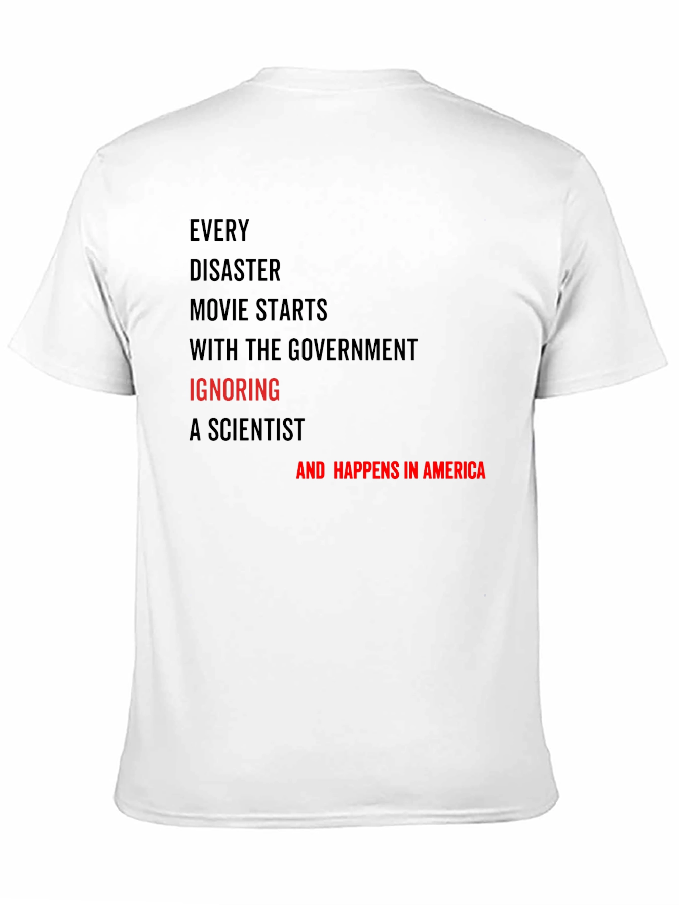 Black Every Disaster Movie T-Shirt view 11