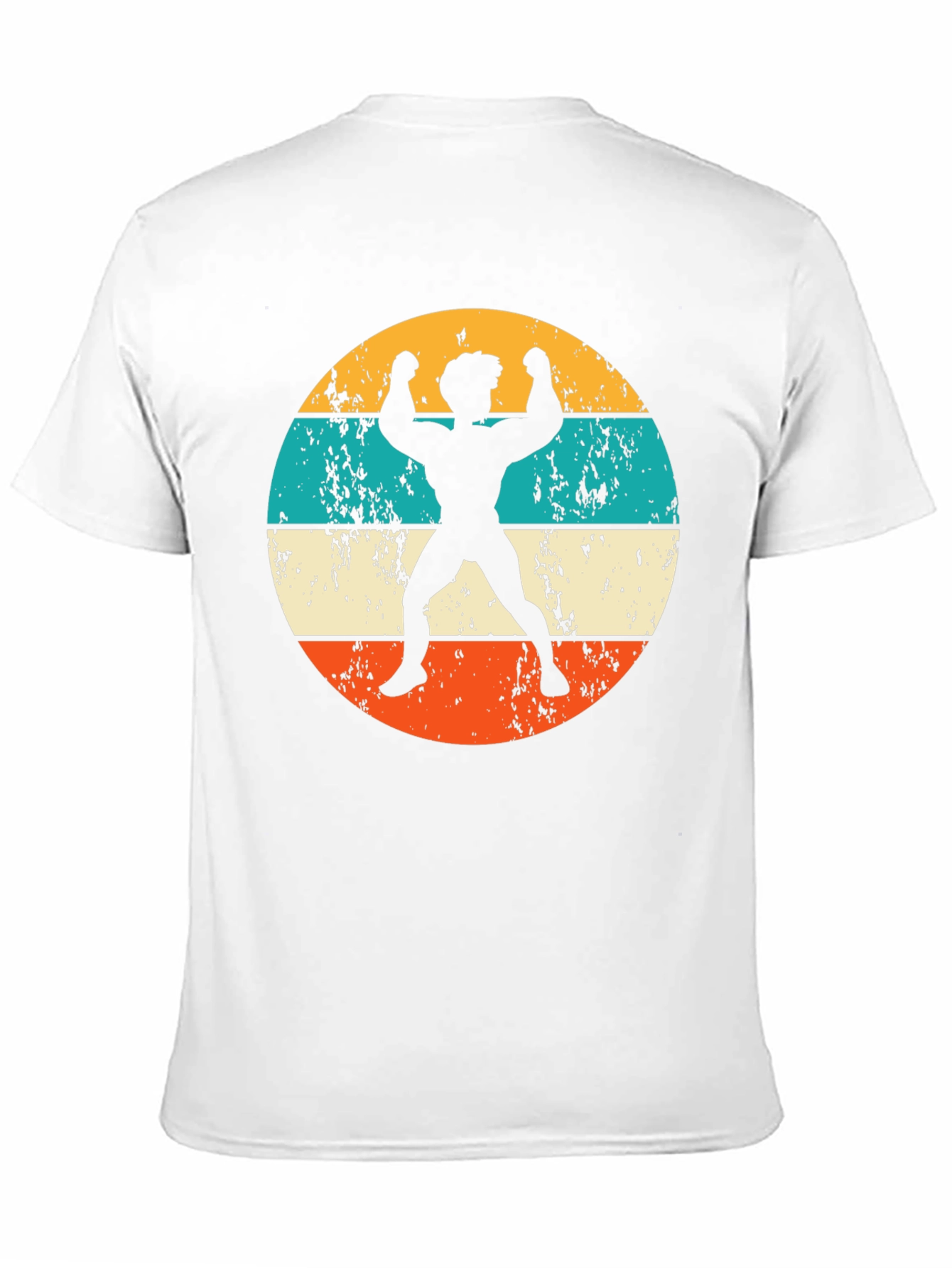 Black Retro Bodybuilder Graphic T-Shirt view 11