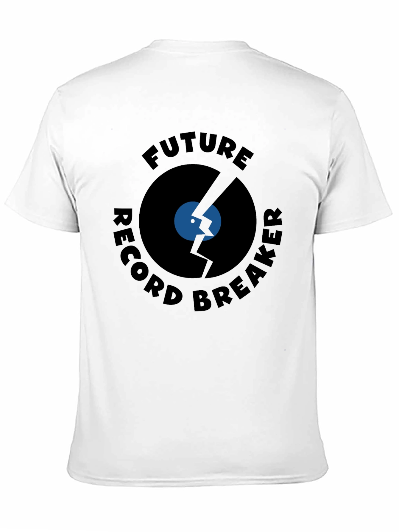 Black Future Record Breaker Black T-Shirt view 11