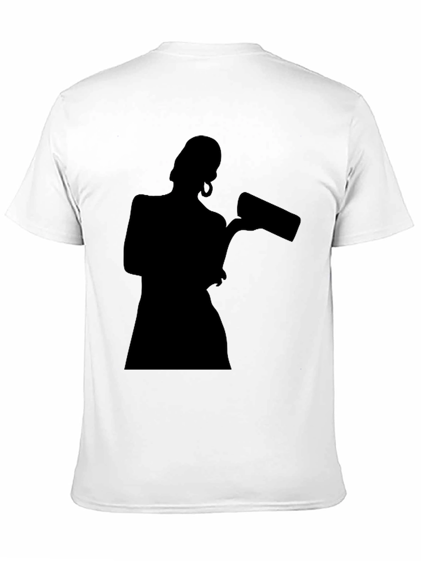 Black Silhouette Graphic Black T-Shirt view 11