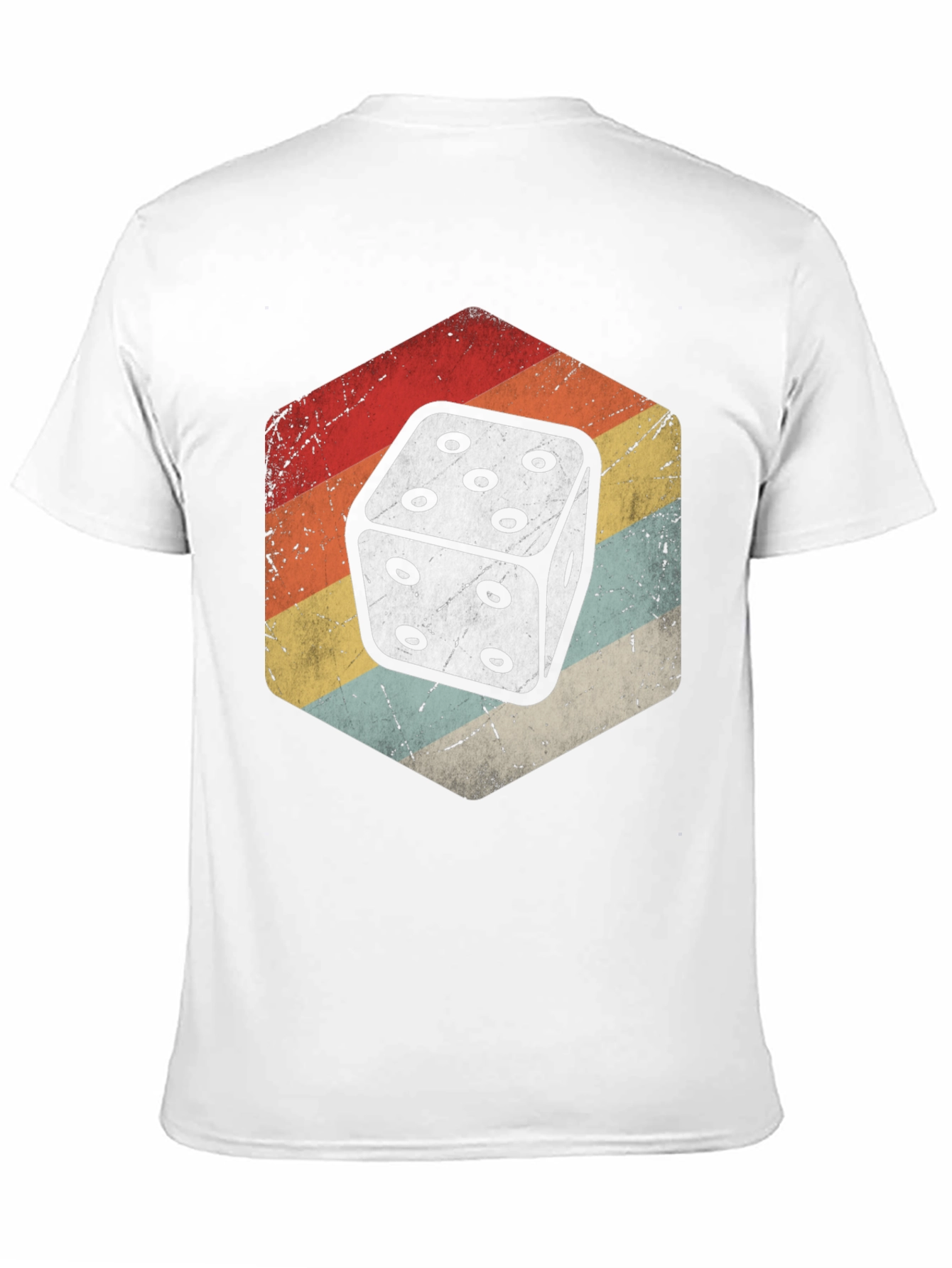 Black Retro Dice Graphic Tee view 11