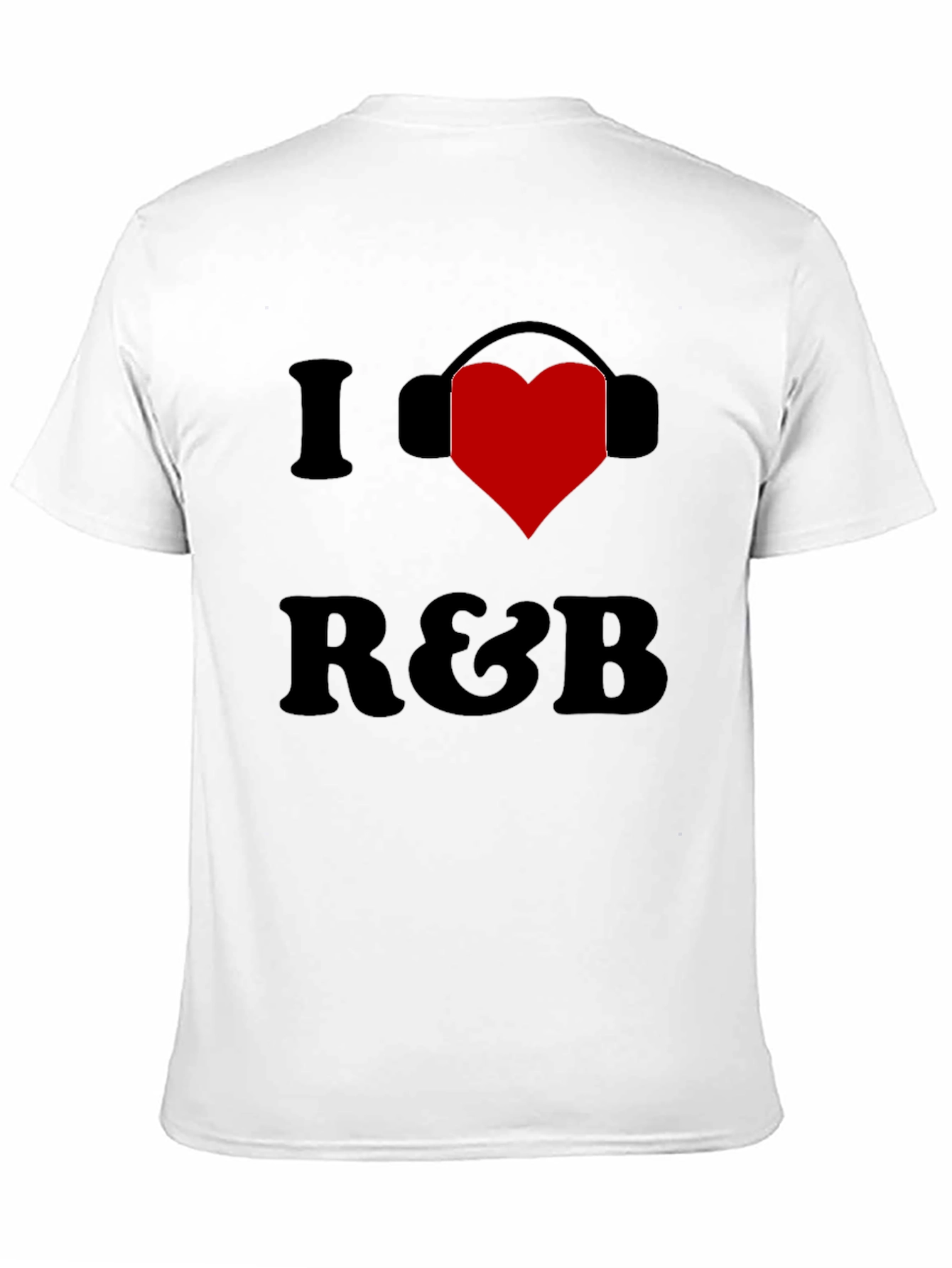 Black I Heart R&B Black Graphic Tee Shirt view 11