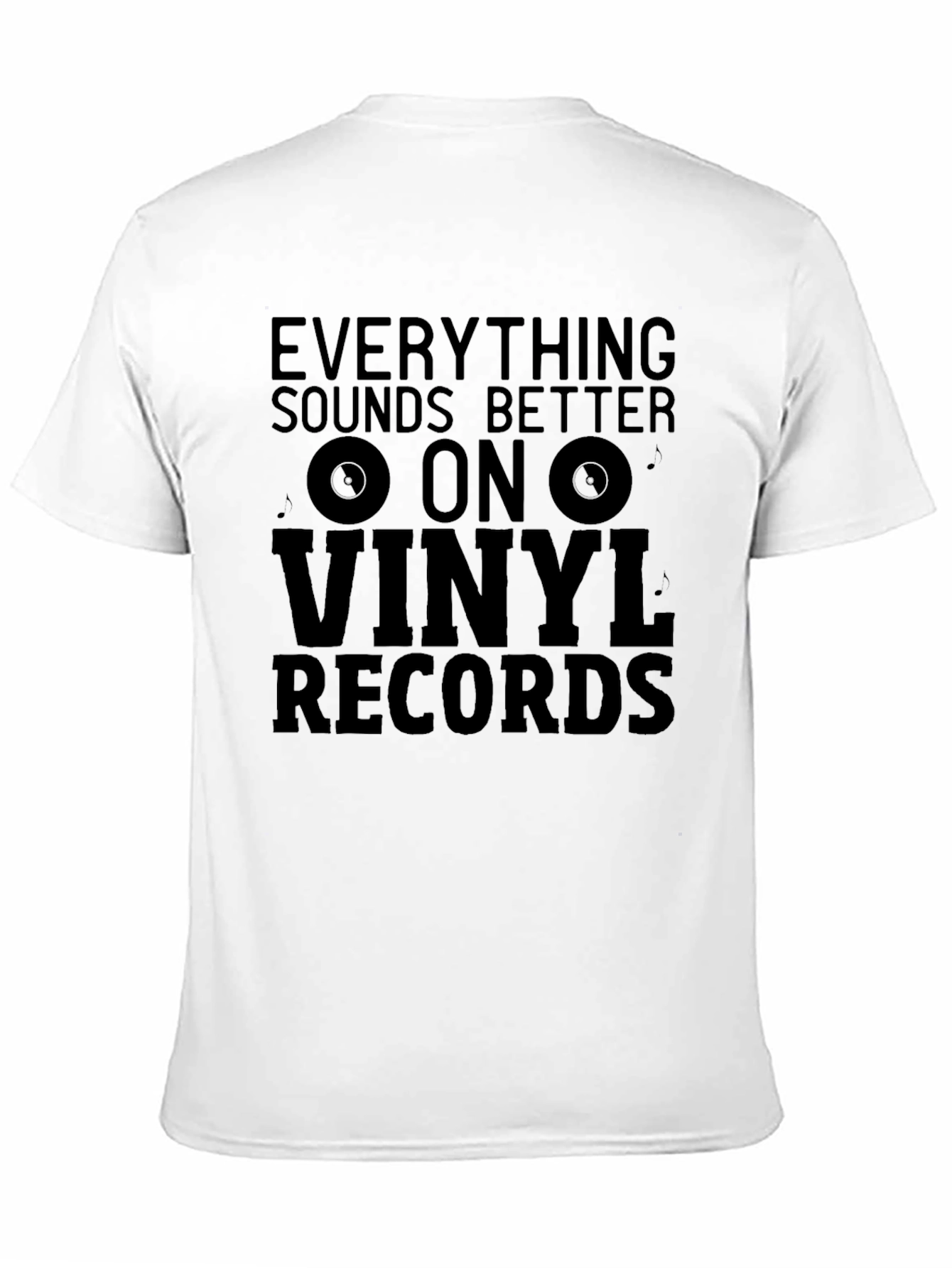 Black Vinyl Records Graphic T-Shirt - Black view 11
