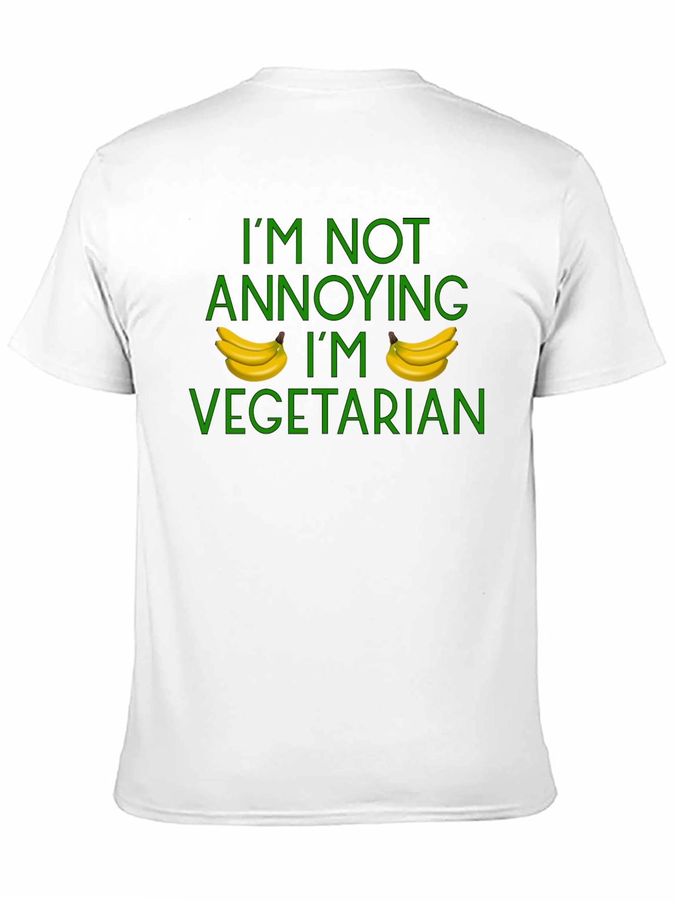 Black I'm Not Annoying I'm Vegetarian Funny T-Shirt view 11