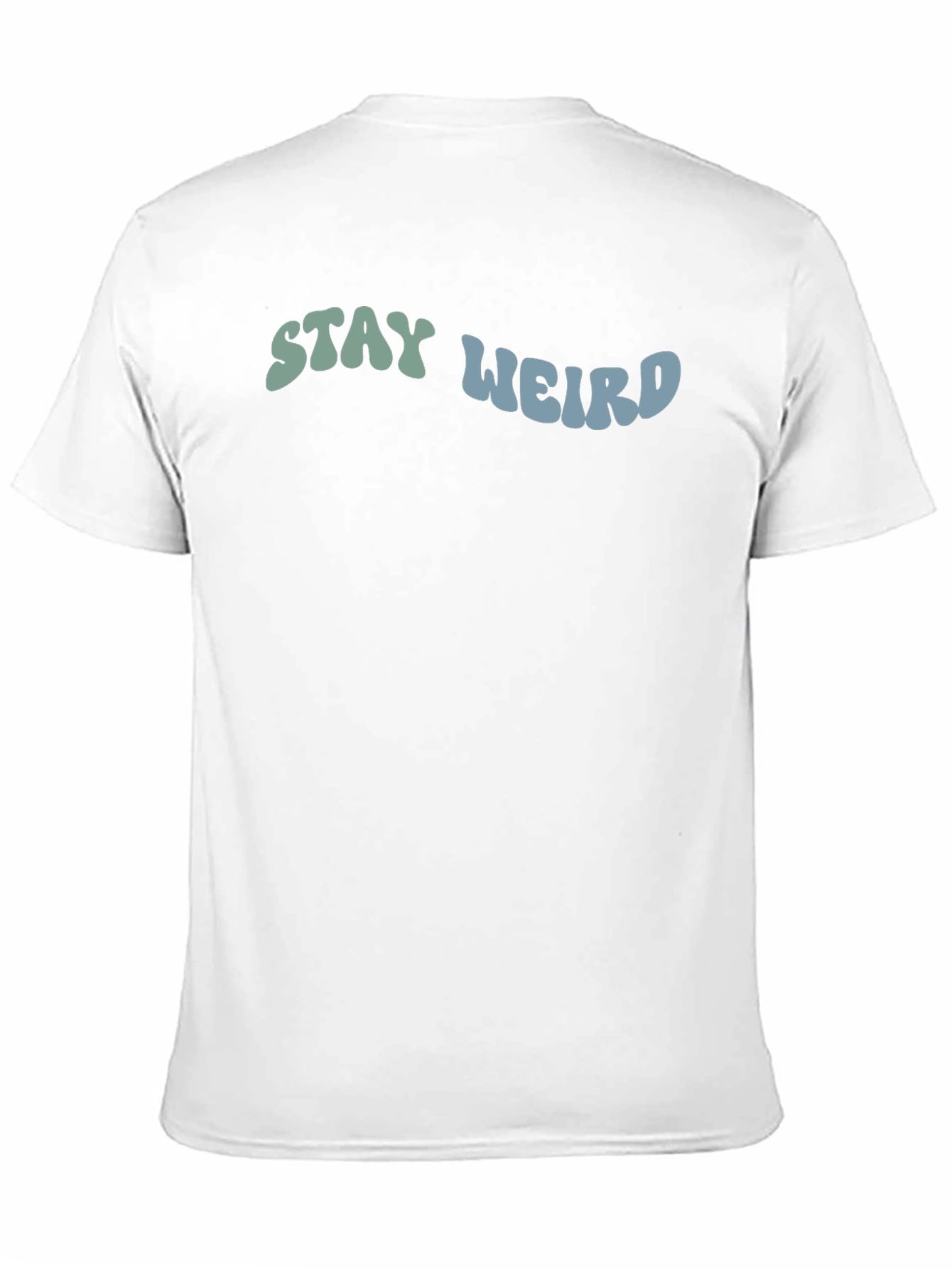 Stay Weird Graphic Tee - Black Cotton T-Shirt - 11