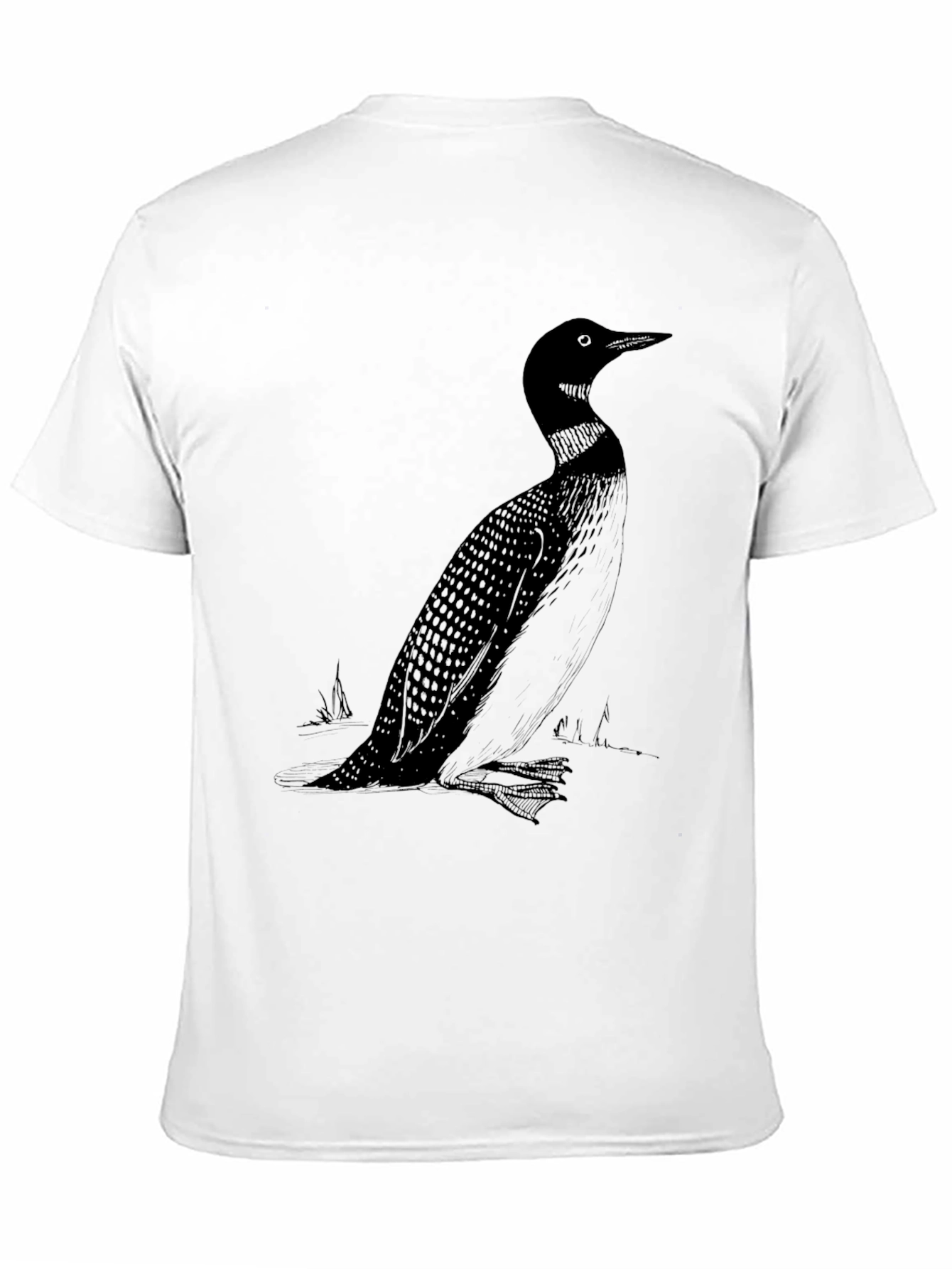 Black Black Loon Graphic Tee - Nature Lover's Shirt view 11