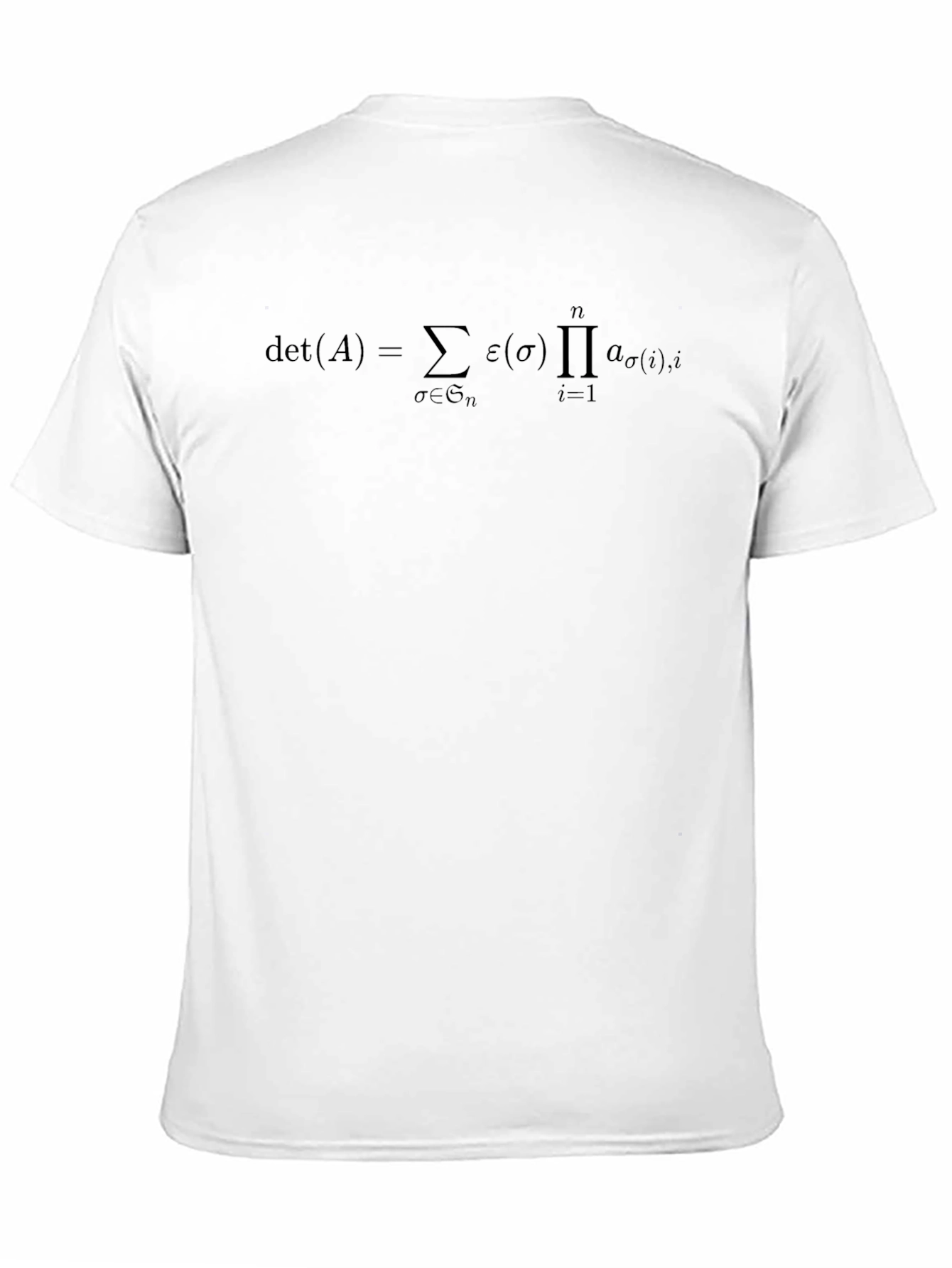Black Math Formula T-Shirt - Determinant Equation view 11