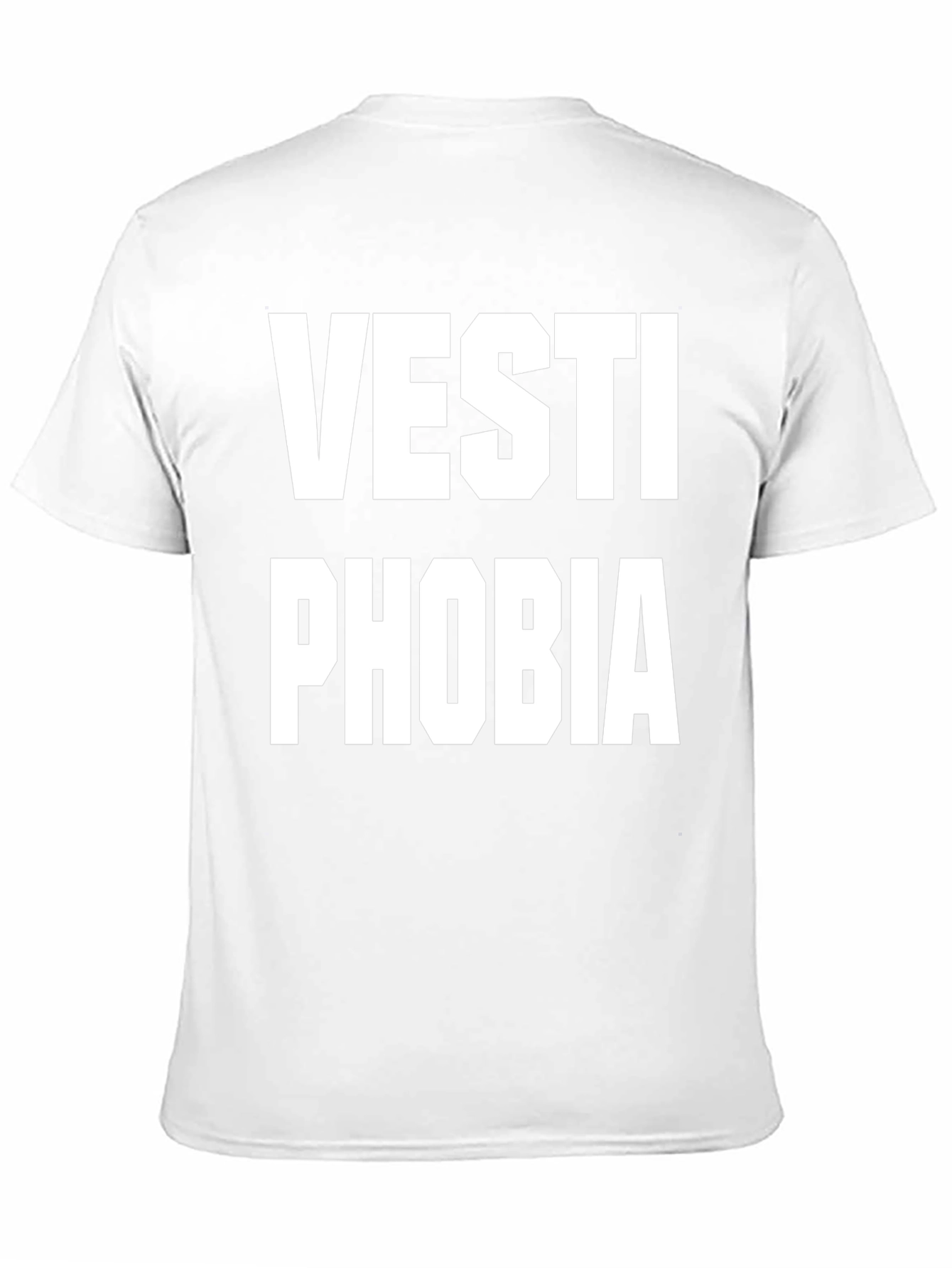 Black Vestiophobia Funny Graphic Tee - Black T-Shirt view 11