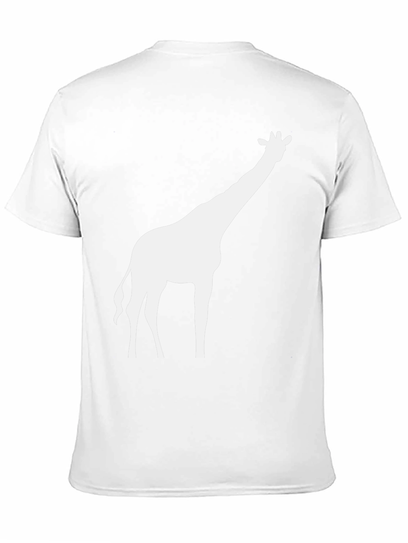 Black Giraffe Silhouette Graphic Tee - Black view 11