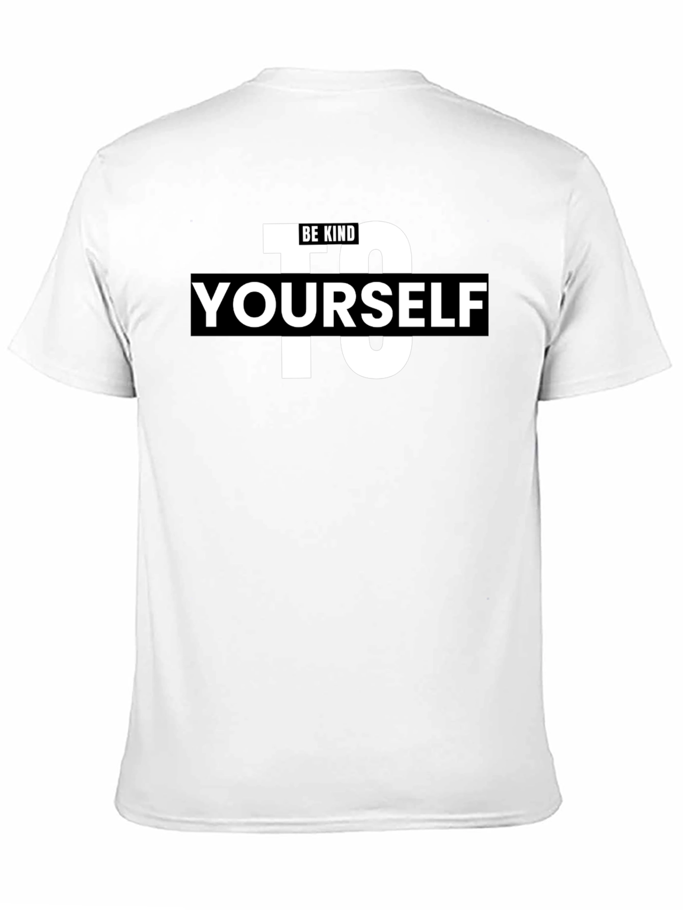 Black Be Kind To Yourself T-Shirt - Black view 11