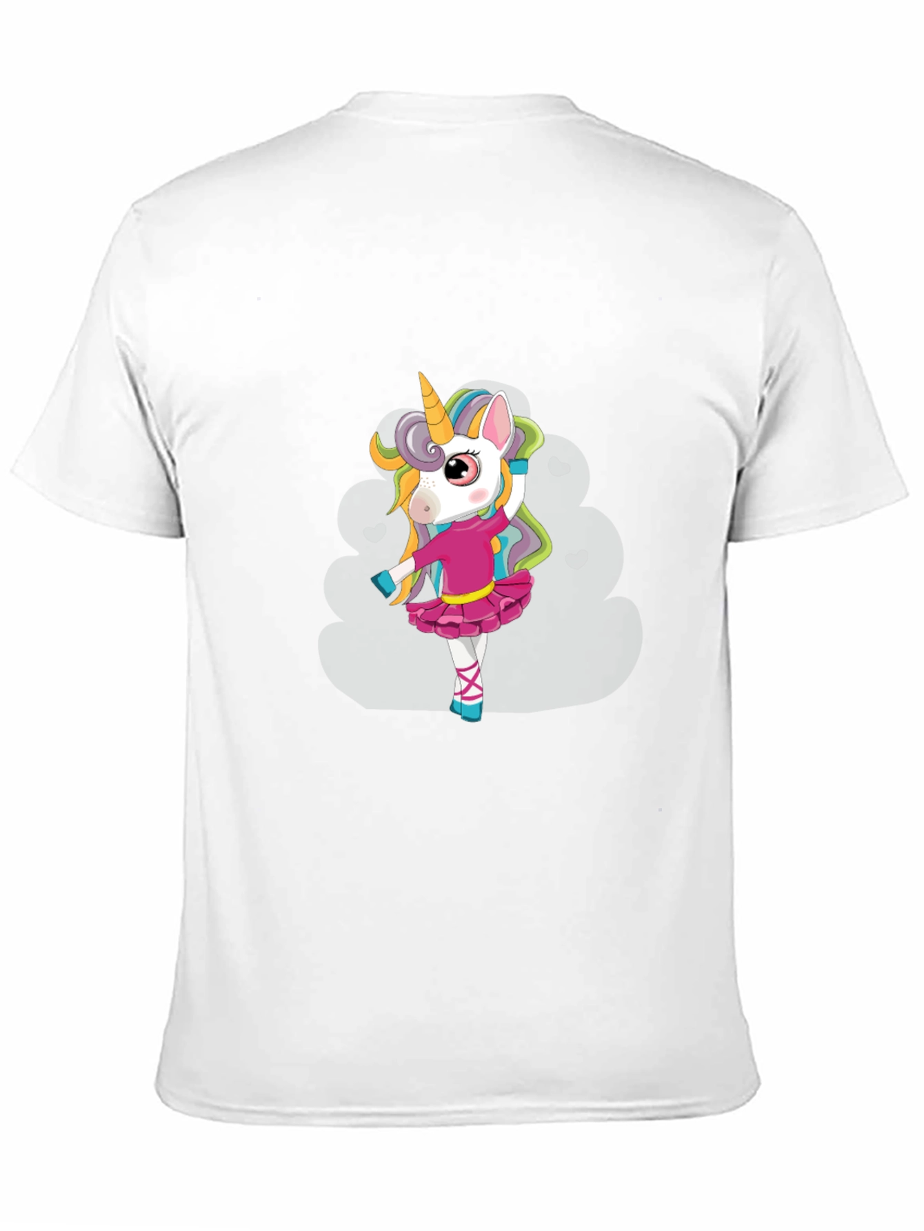 Black Unicorn Ballerina Black T-Shirt view 11