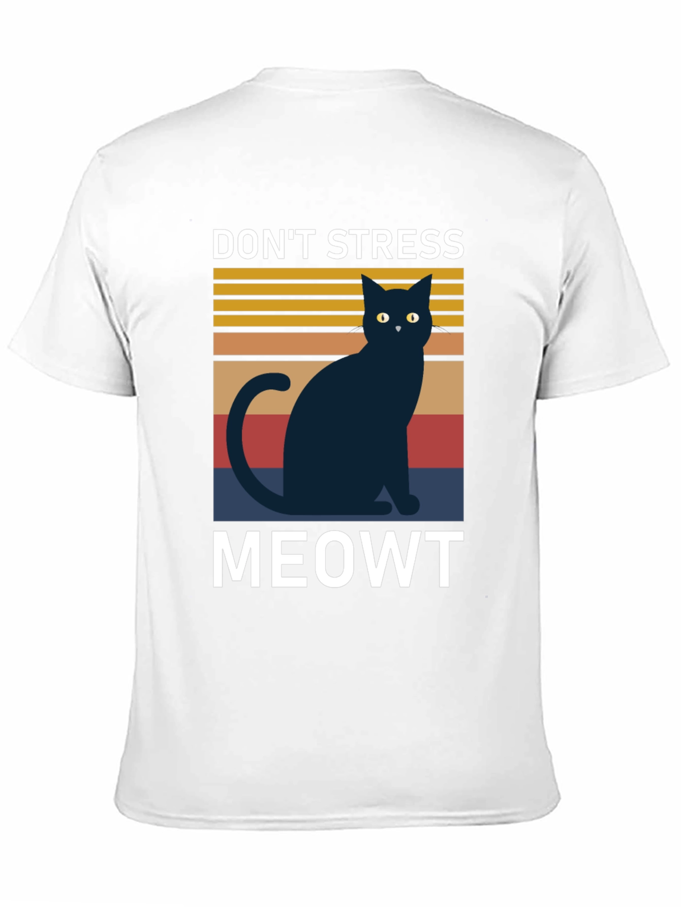 Black Don't Stress Meowt T-Shirt, Cat Lover Tee view 11