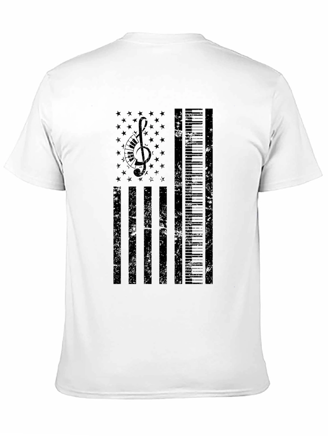 Musical American Flag T-Shirt - Patriotic Musician Tee - 11