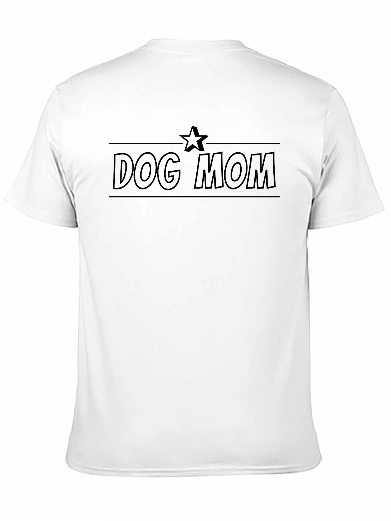 Black Dog Mom Black T-Shirt view 11