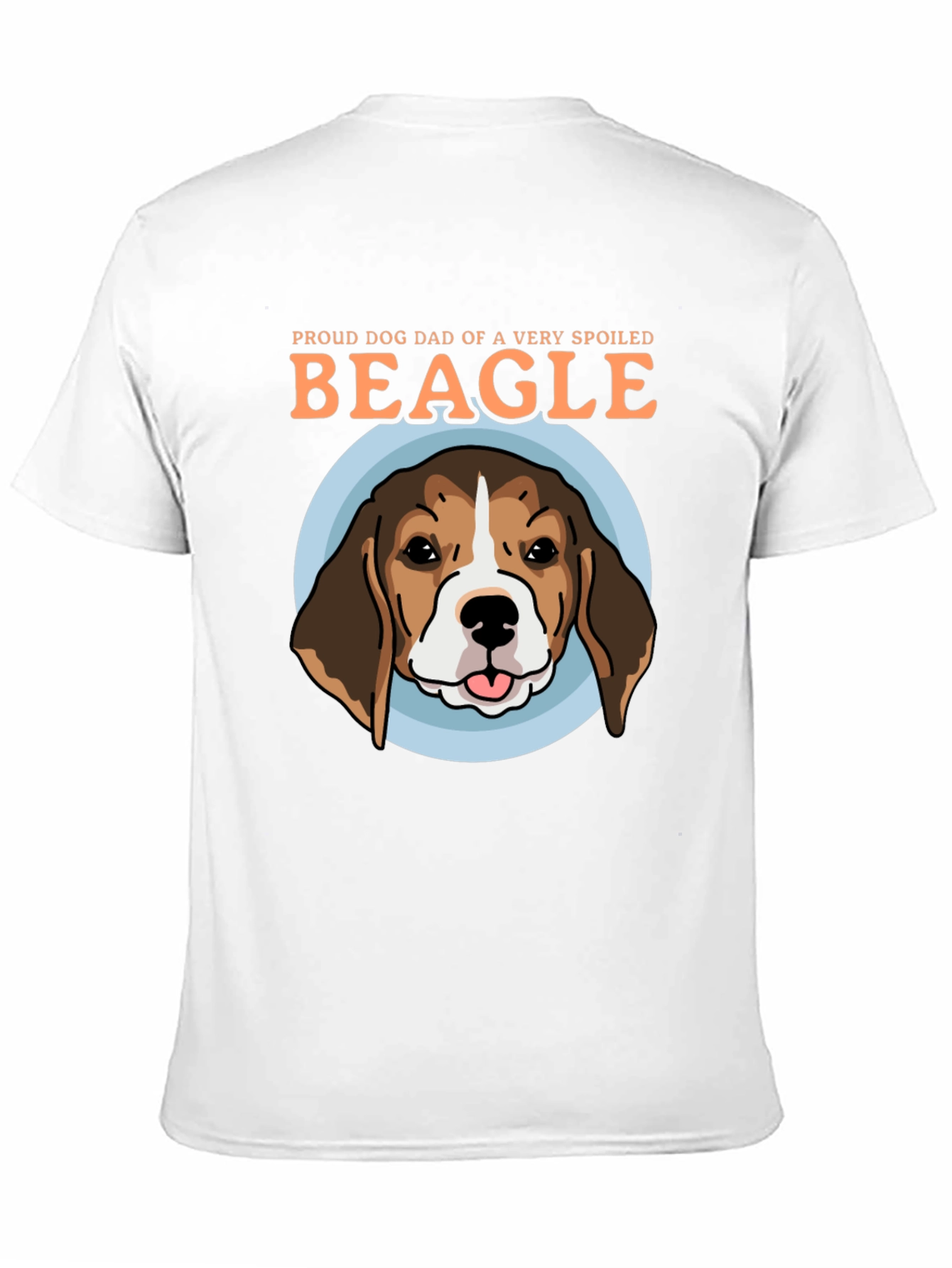 Black Proud Dog Dad Beagle Graphic T-Shirt view 11