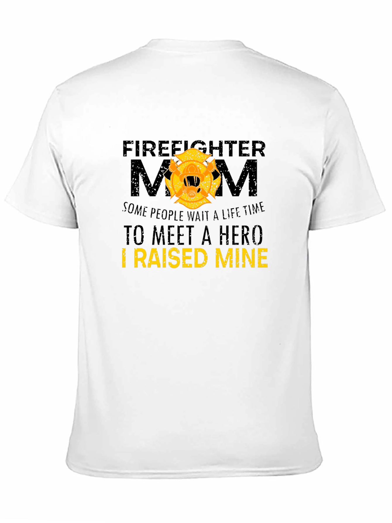 Black Firefighter Mom Graphic T-Shirt - Hero Pride view 11