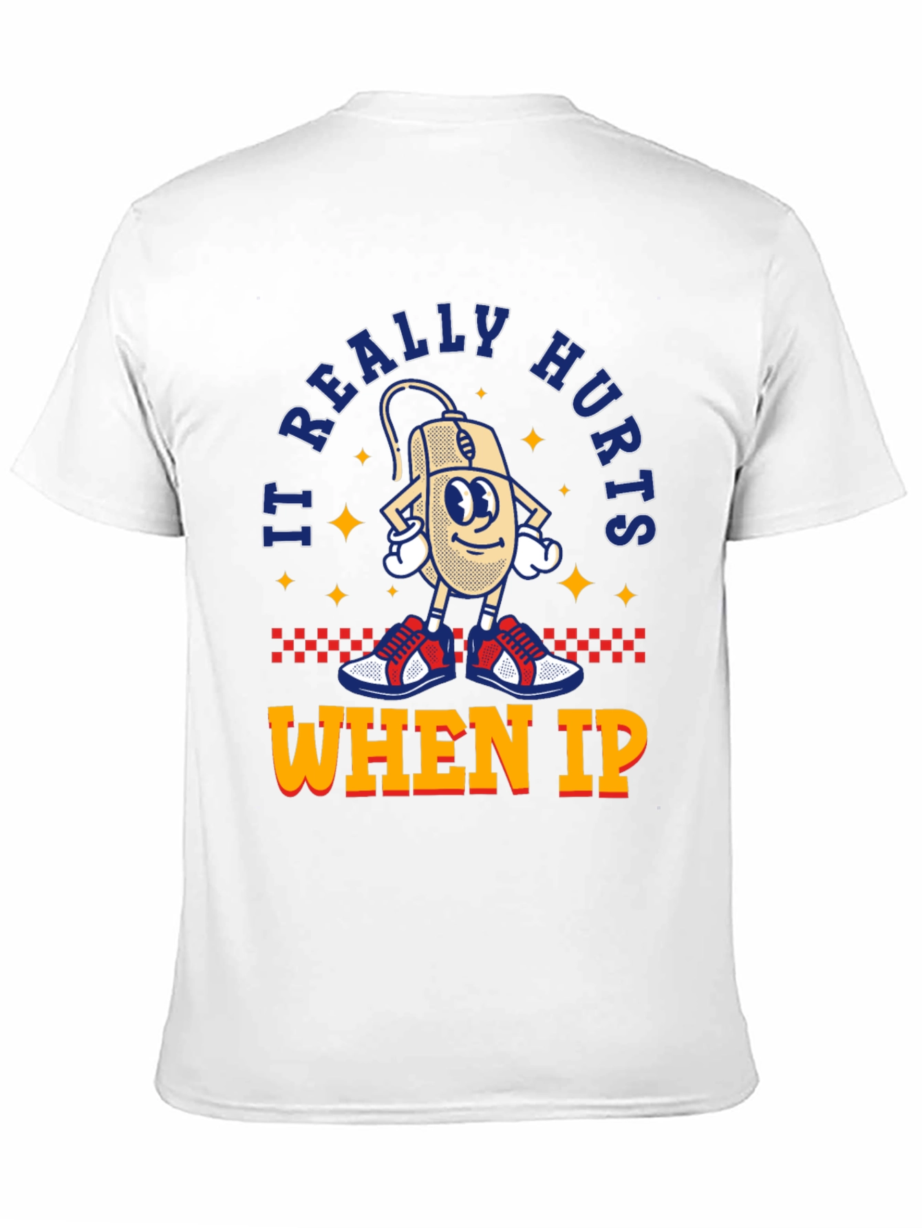 Black It Really Hurts When IP Retro T-Shirt view 11