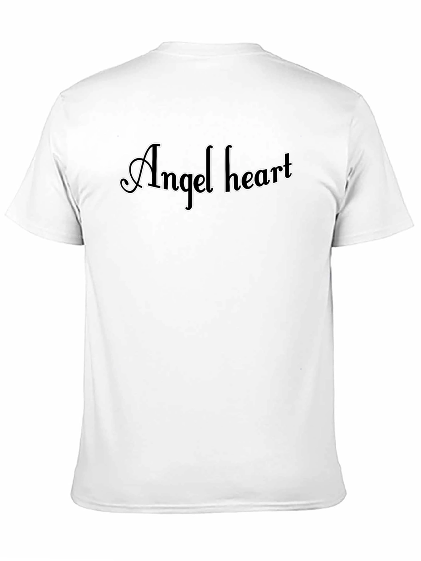 Black Angel Heart Graphic Tee - Stylish Black T-Shirt view 11