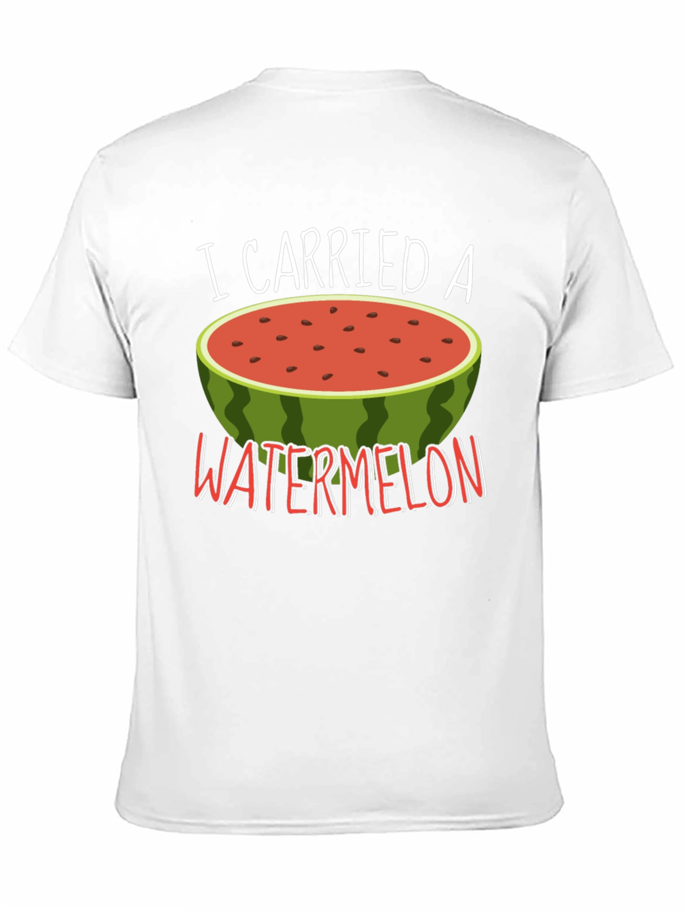 Black Funny Watermelon Graphic Tee view 11