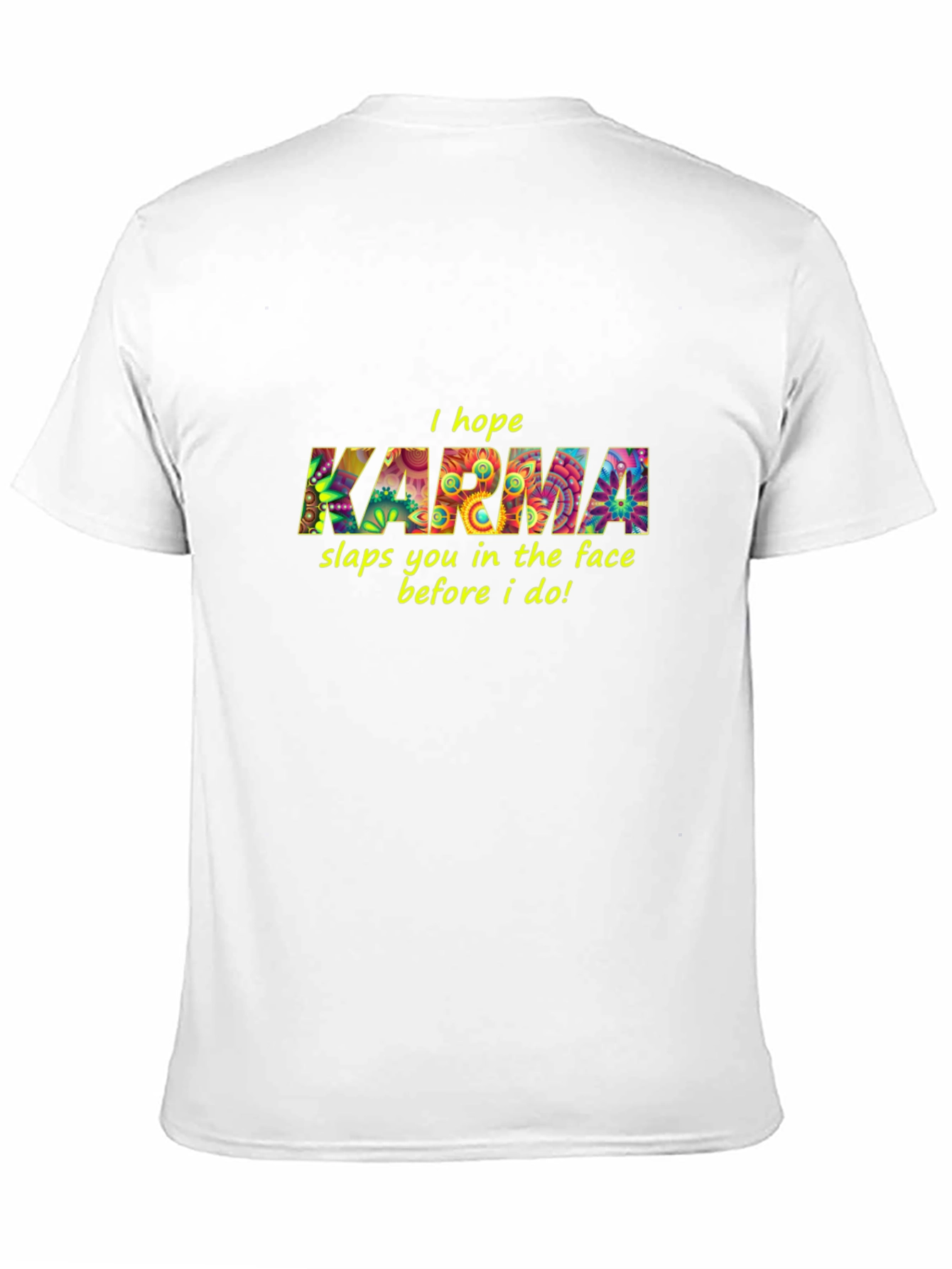 Black Karma Graphic Black T-Shirt view 11