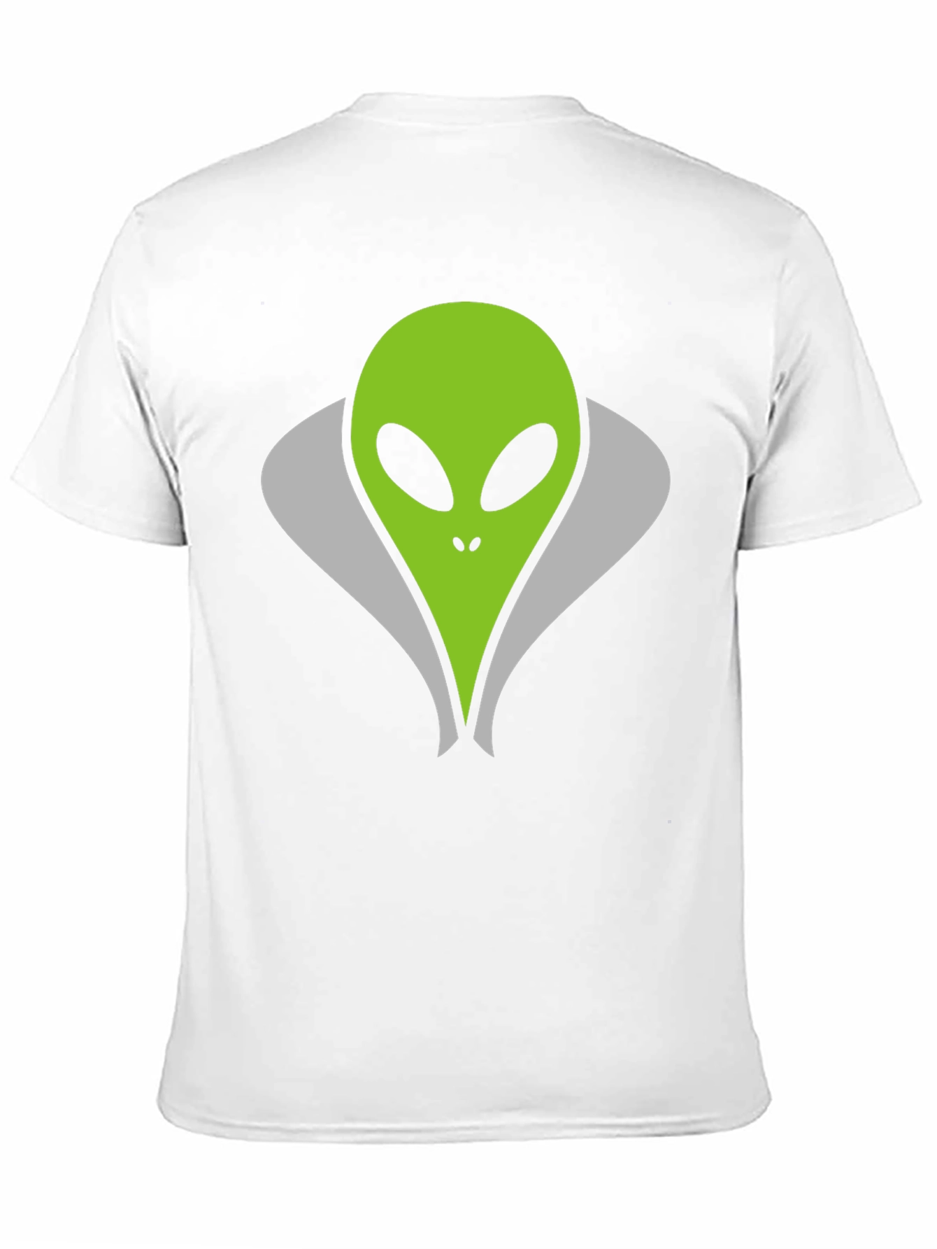 Black Alien Head Graphic Tee - Black Cotton T-Shirt view 11