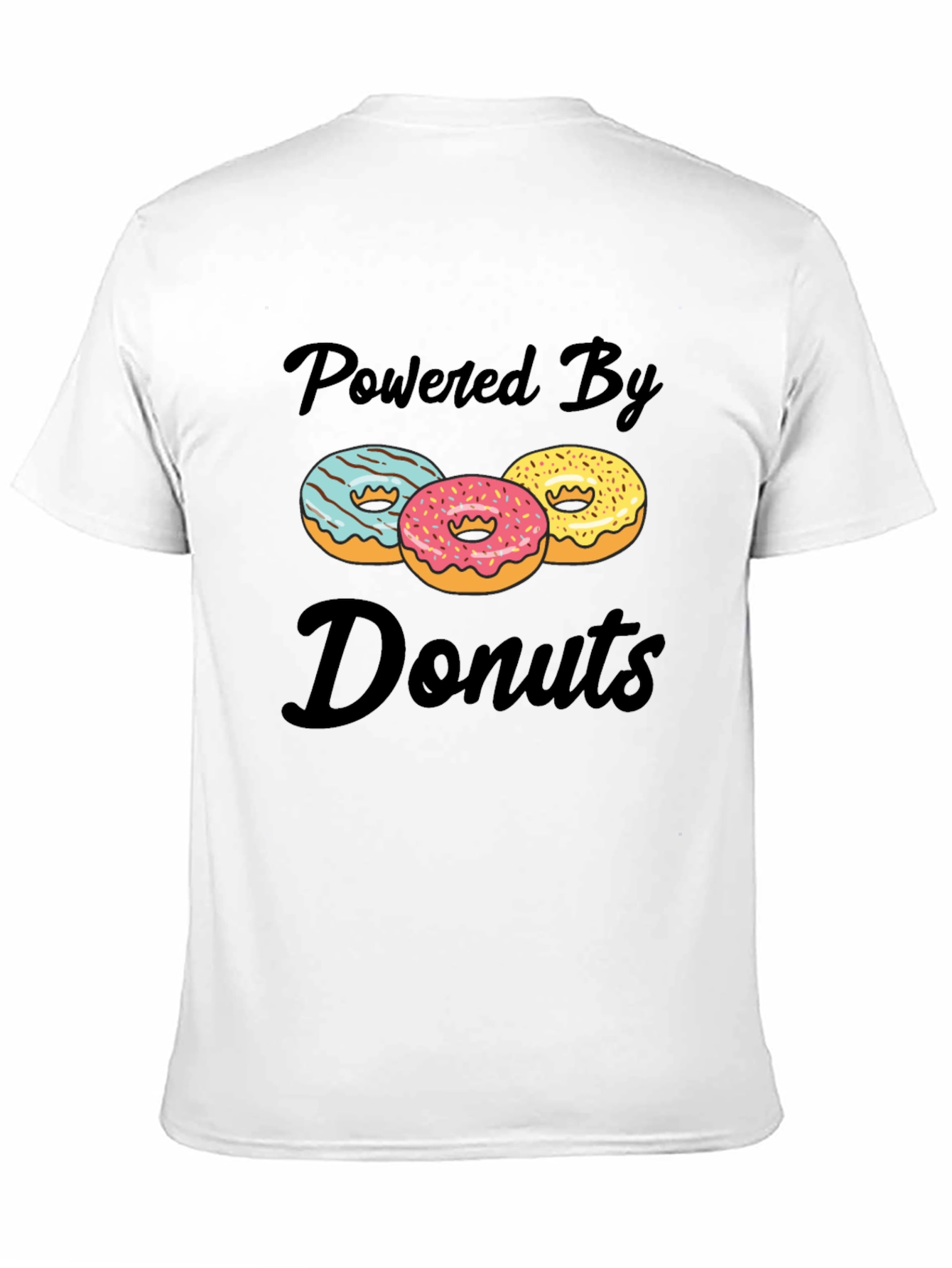 Black Powered By Donuts Graphic T-Shirt view 11