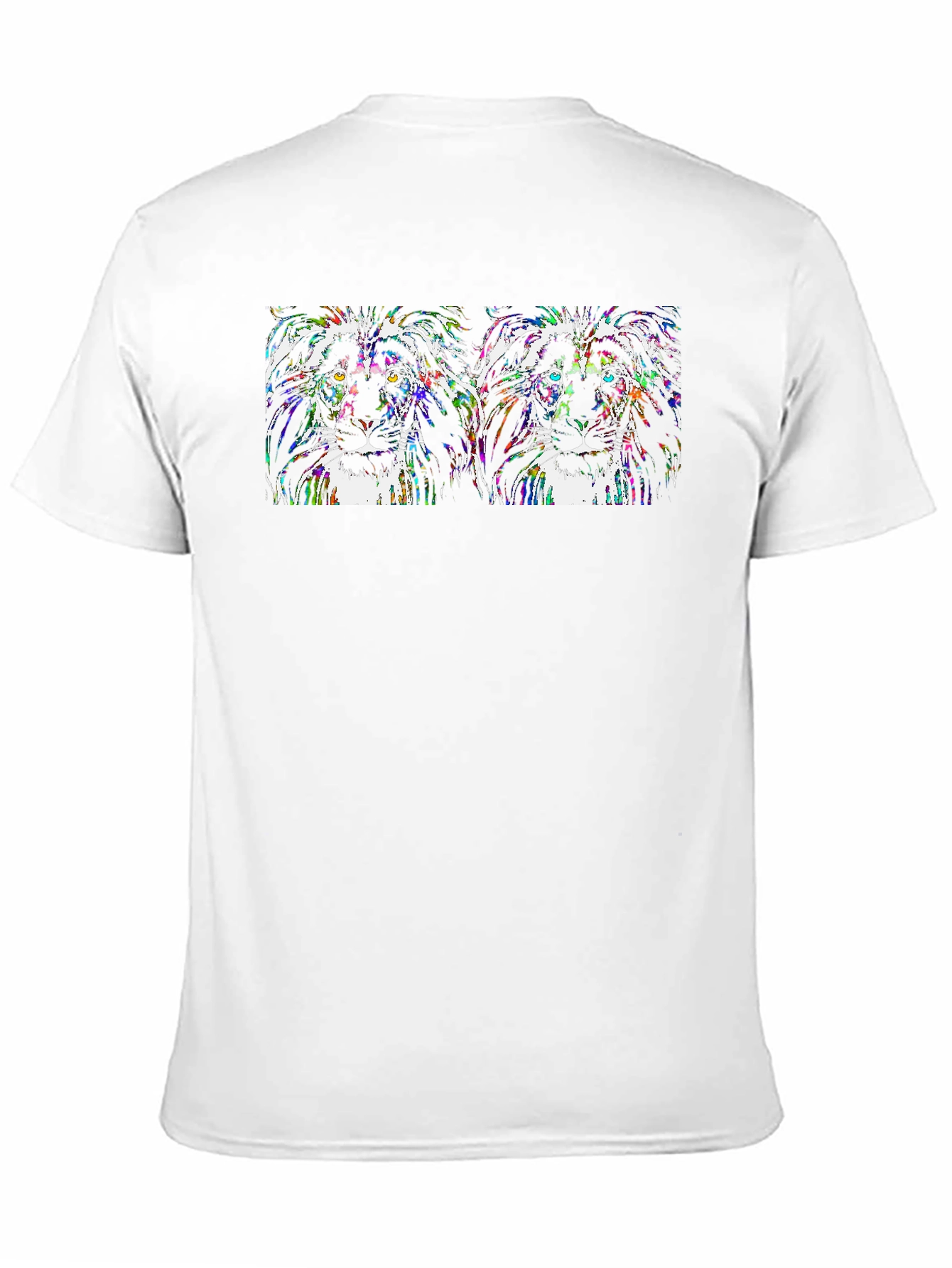 Black Lion Head Graphic T-Shirt - Black view 11