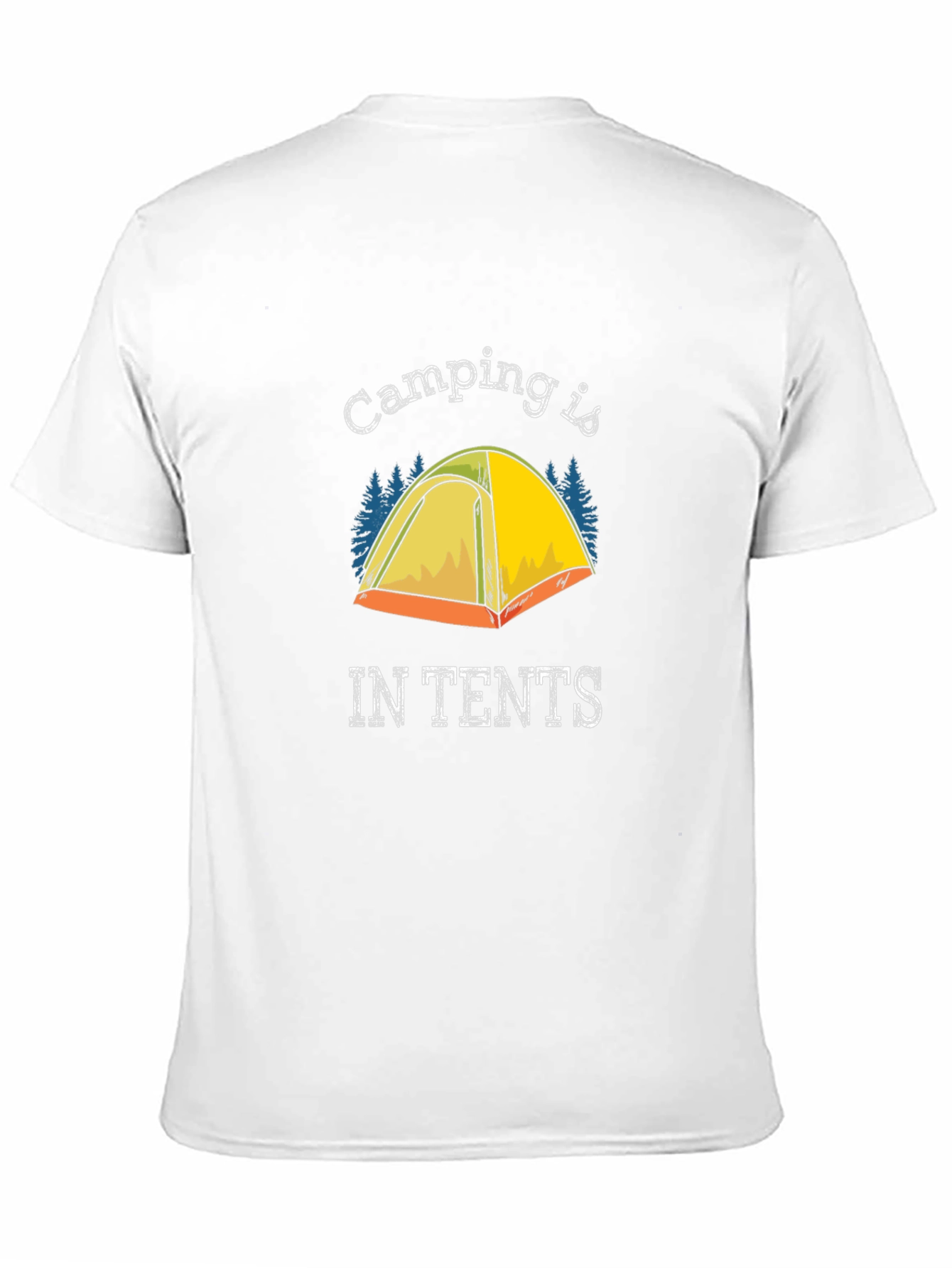 Black Camping is IN TENTS Graphic T-Shirt view 11