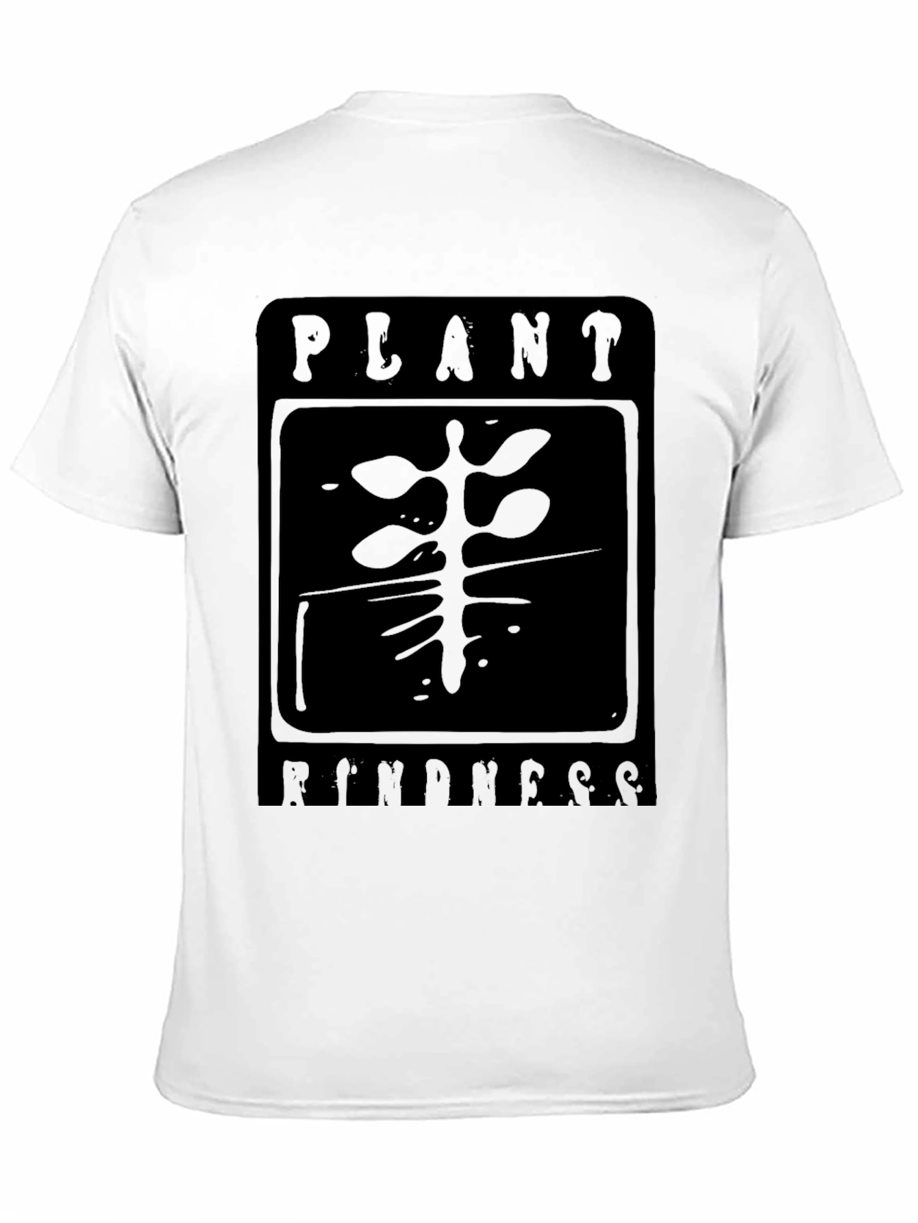 Black Plant Kindness Black Graphic T-Shirt view 11