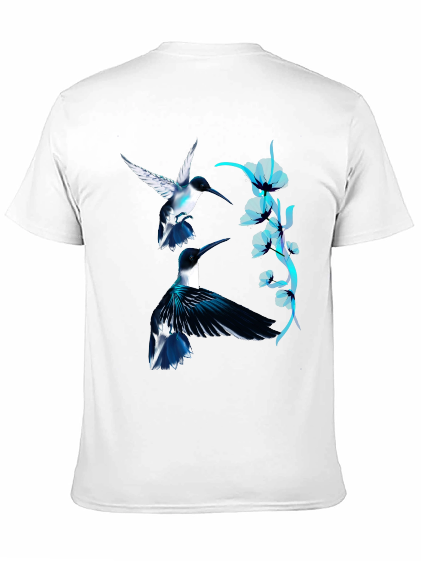 Black Hummingbird Graphic Black Tee view 11