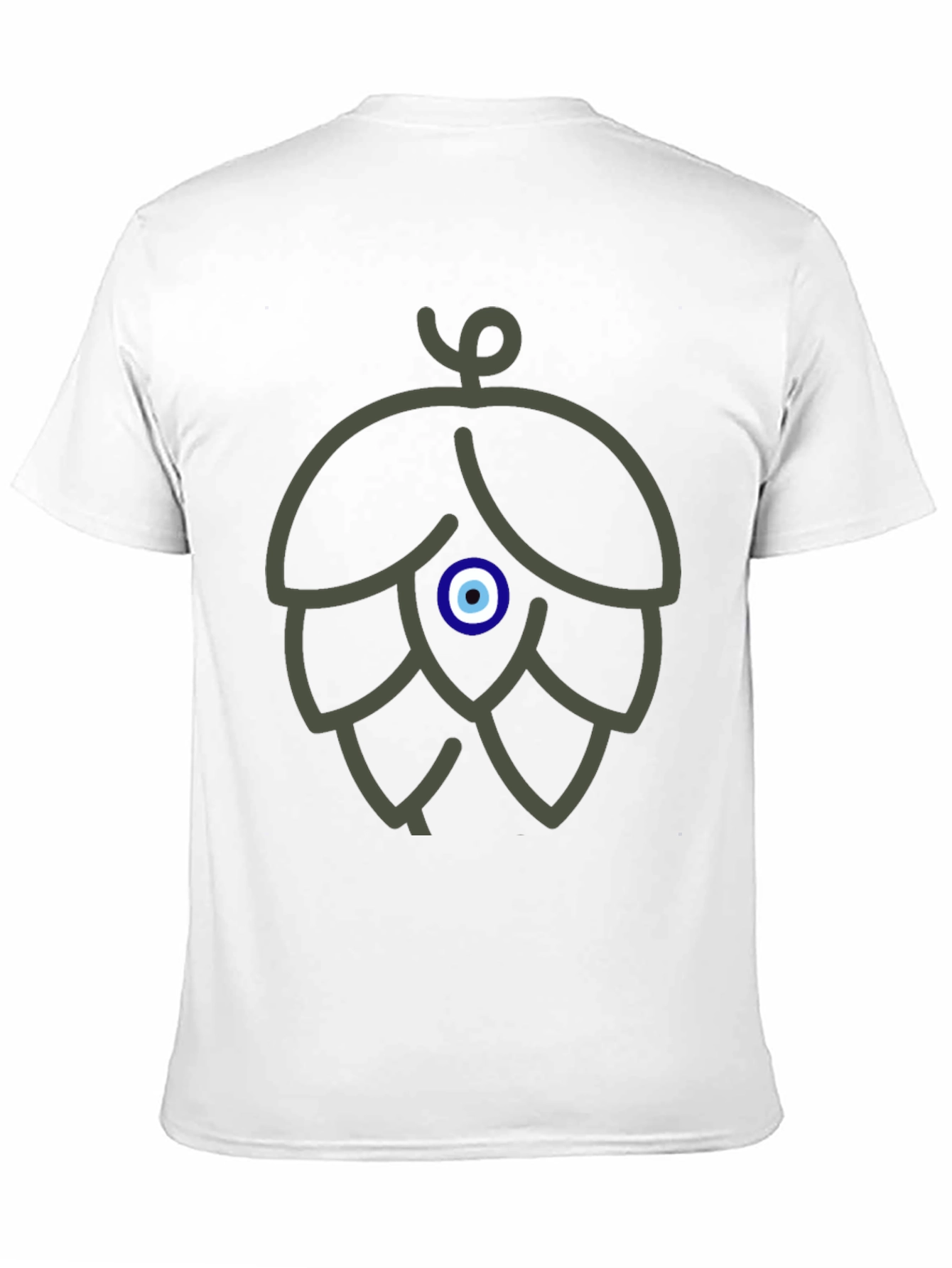 Black Evil Eye Hop Graphic Tee - Black Cotton T-Shirt view 11