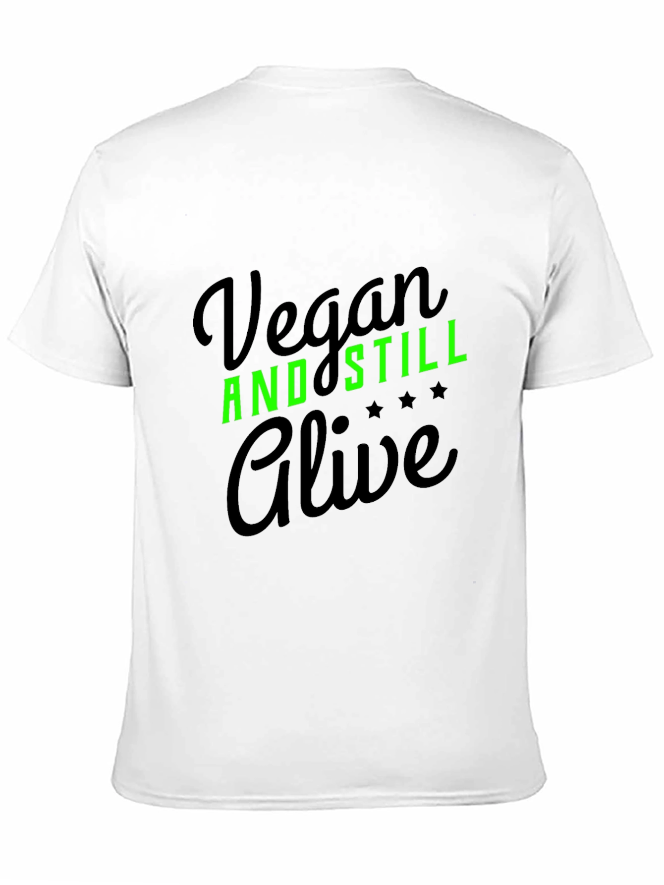 Black Vegan And Still Alive Graphic T-Shirt view 11