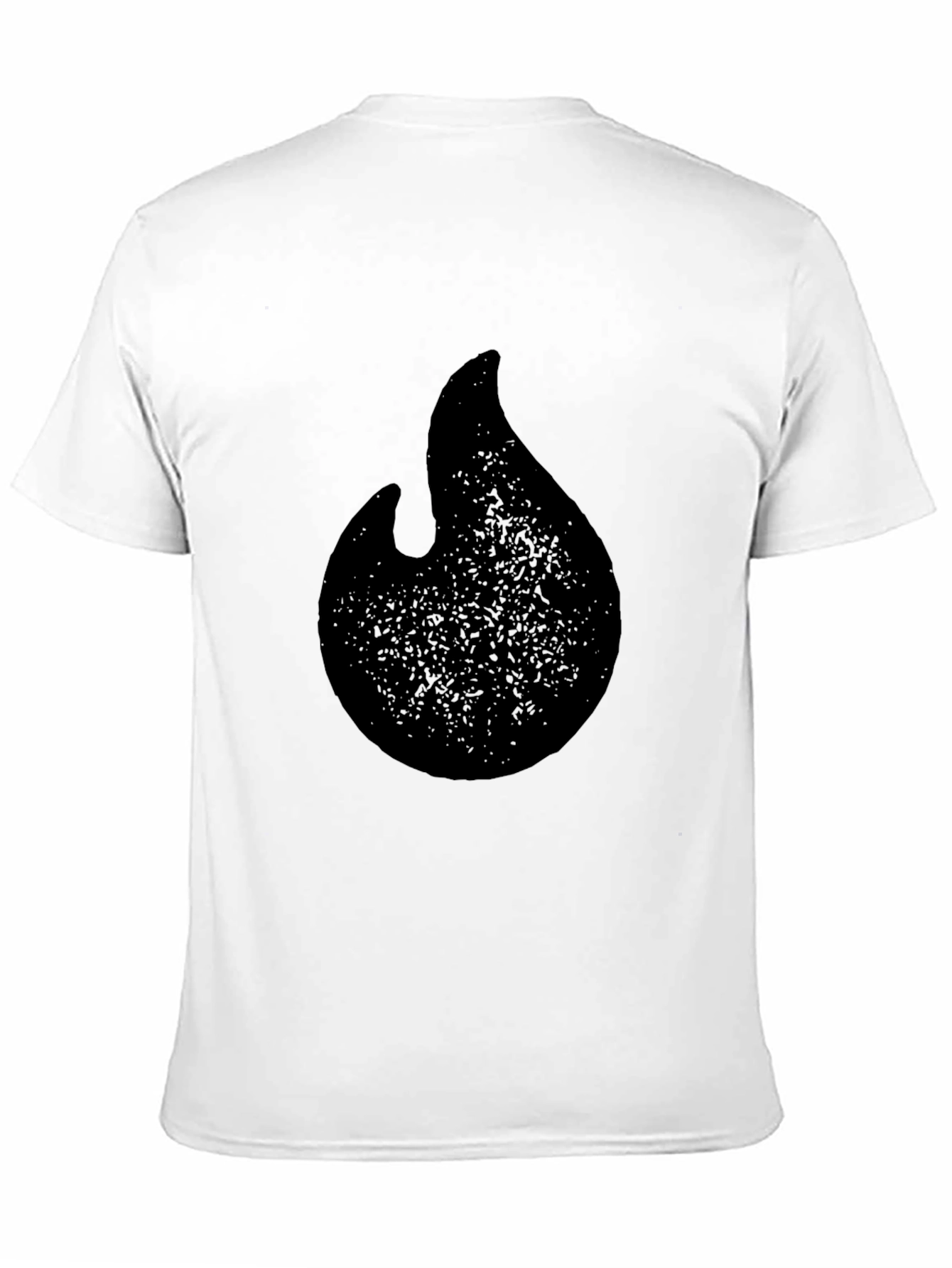 Black Black Flame Graphic T-Shirt - Casual Style view 11