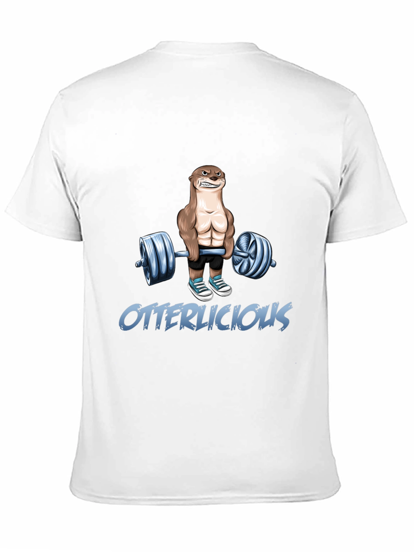 Black Otterlicious Workout T-Shirt - Funny Fitness Tee view 11