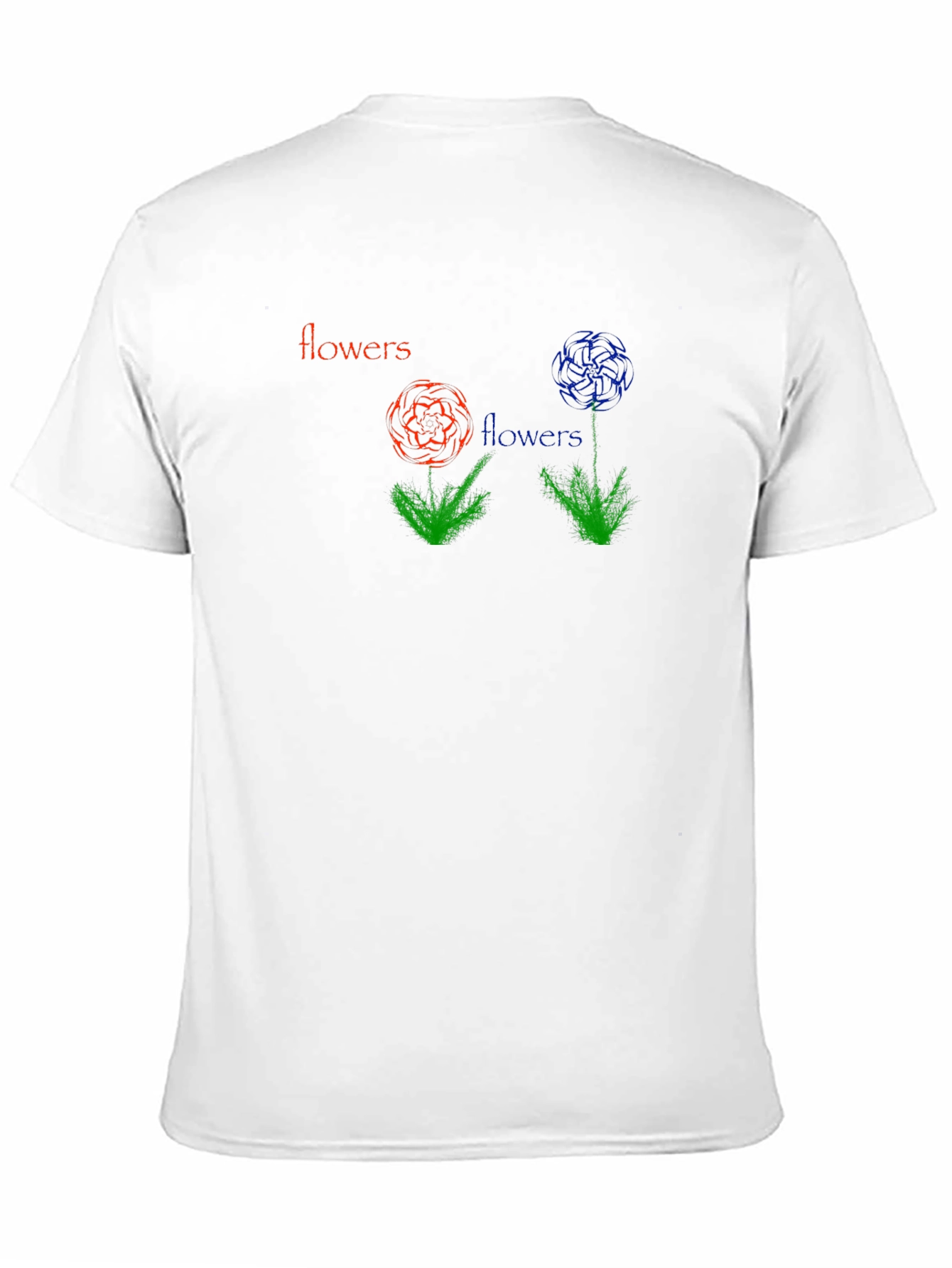 Black Flowers Graphic Print Black T-Shirt view 11