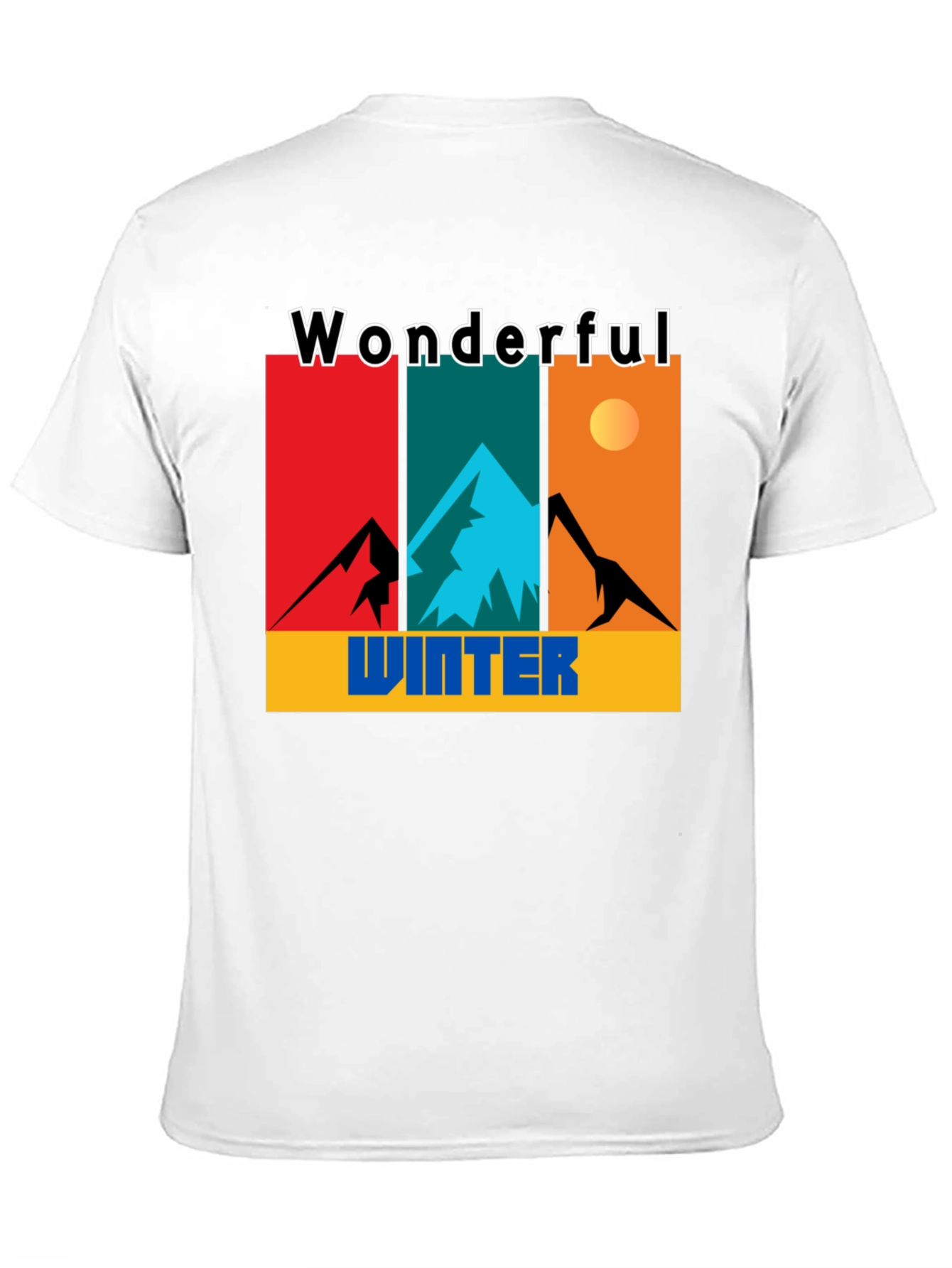 Black Wonderful Winter Graphic Tee view 11