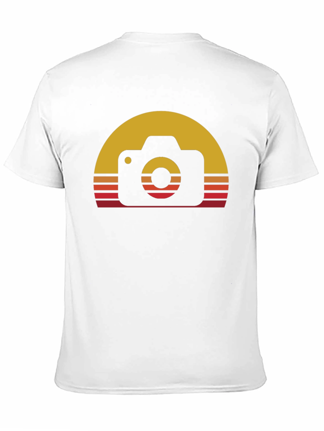Black Retro Camera Sunset Graphic Tee - Black Cotton Blend view 11